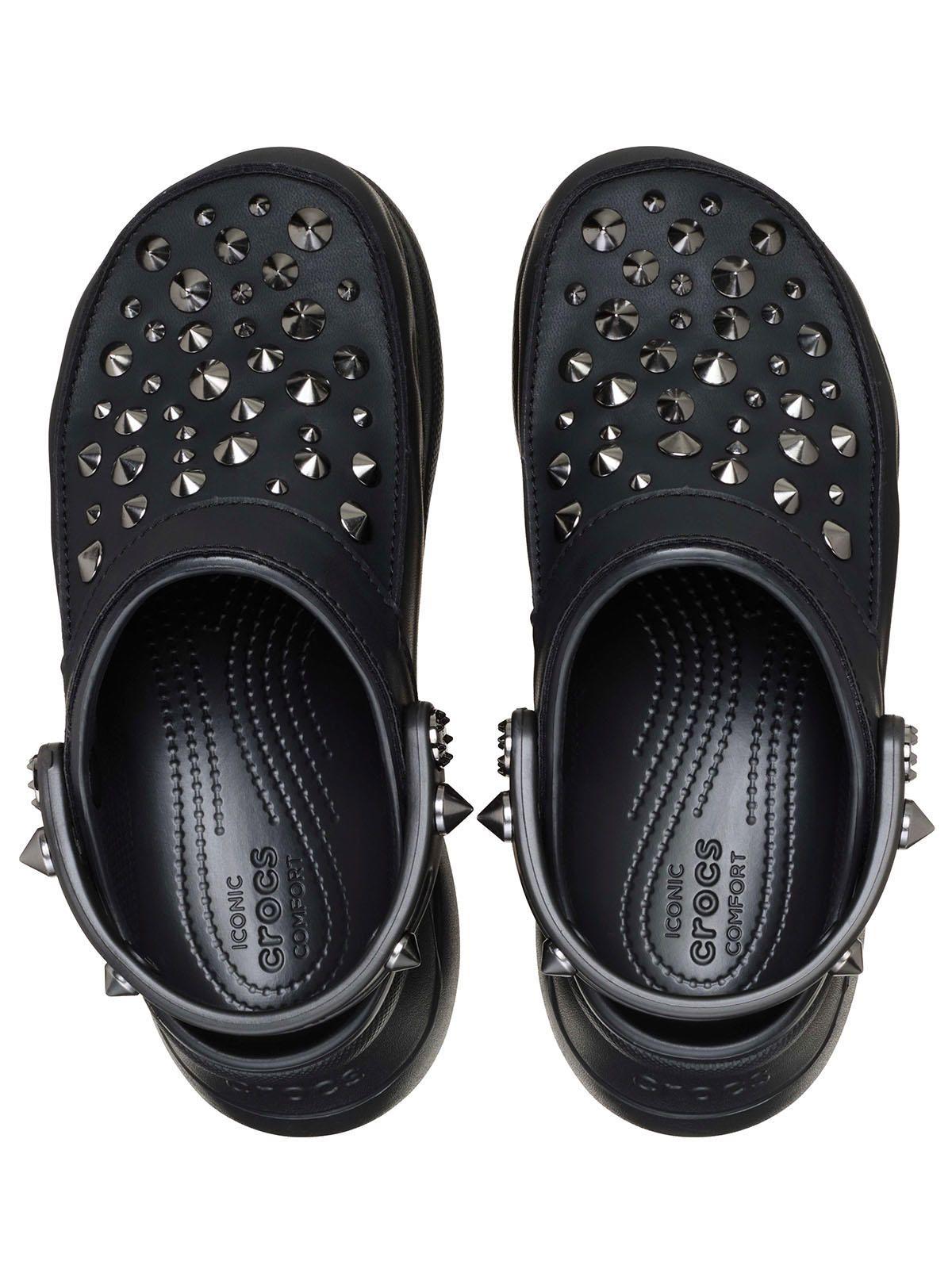 Zueco Crocs Mujer Plataforma Bae Studded Clog Negro-4