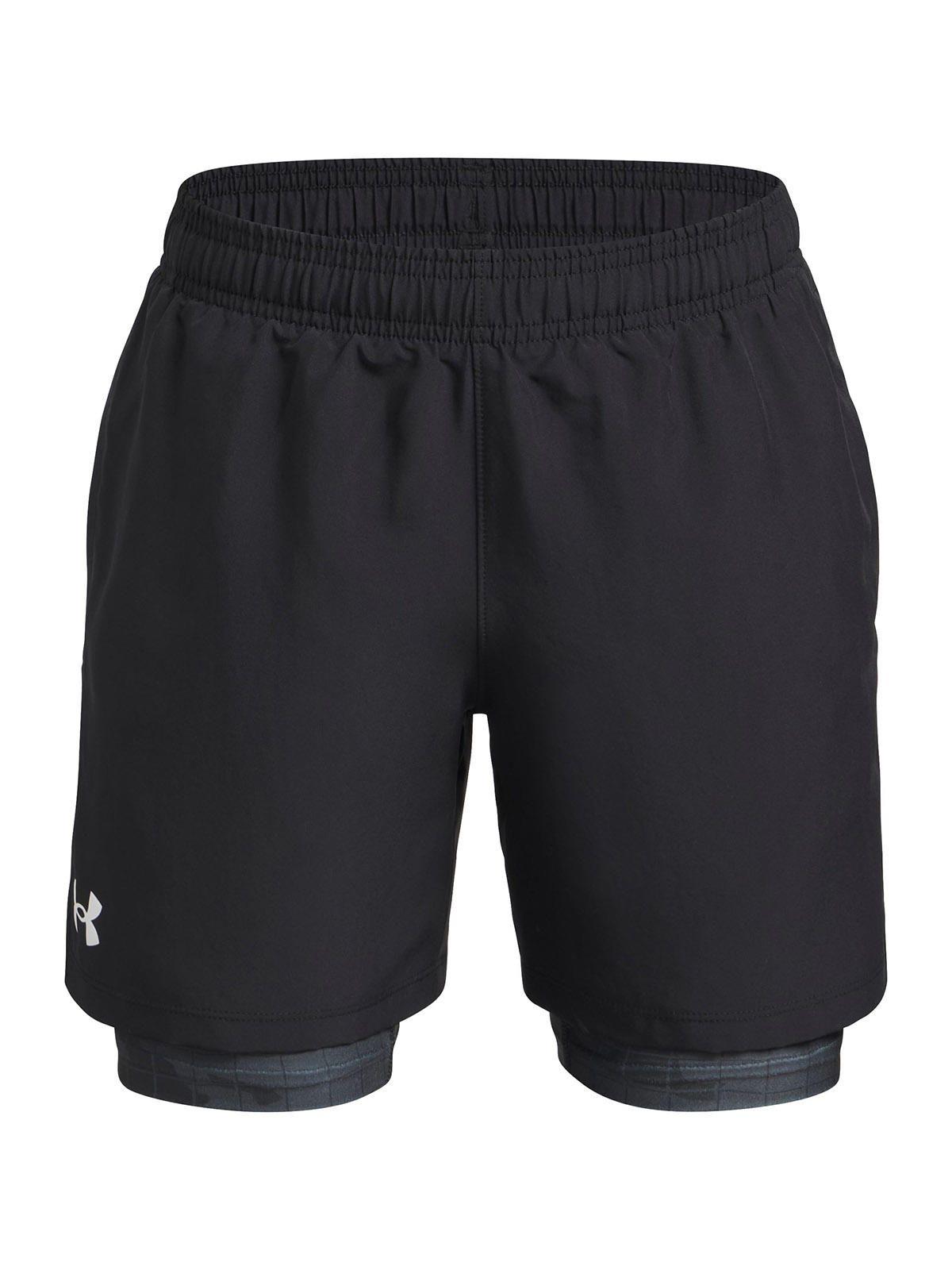 Shorts UA Tech Tejido 2-En-1 Niños Negro-0