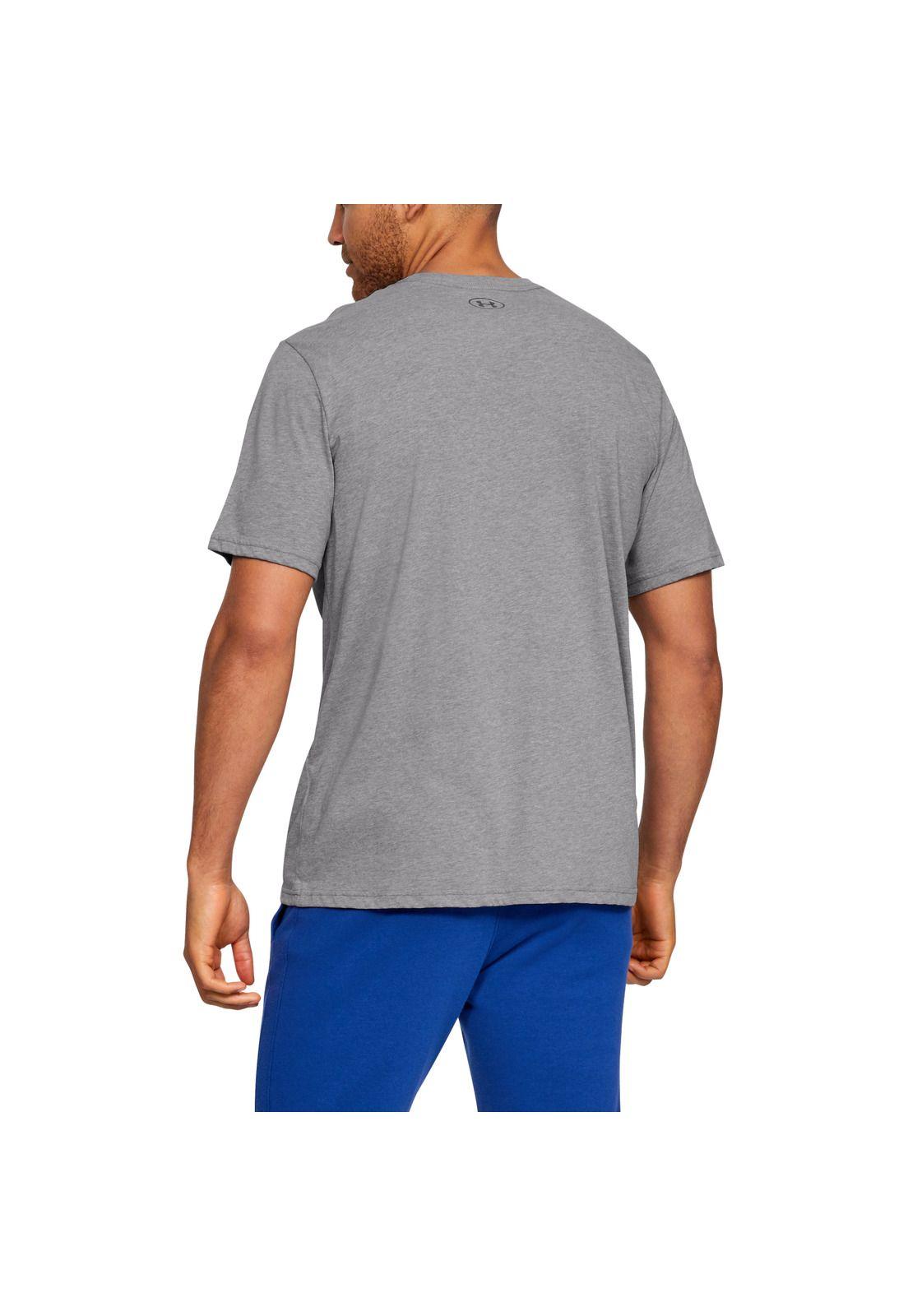 Polera manga corta UA GL Foundation para hombre Gris-2