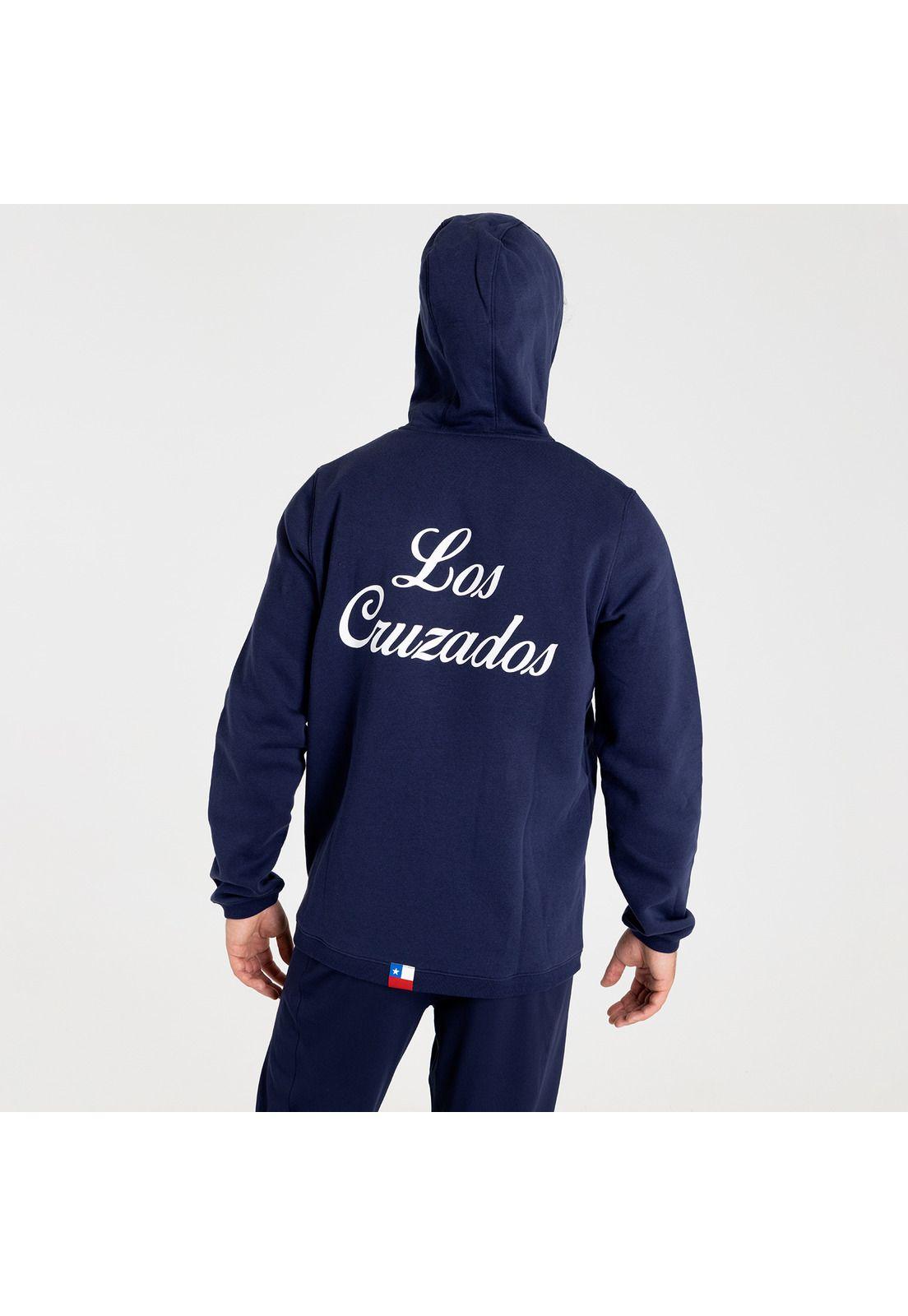 Polerón de Algodón UC para hombre azul-4