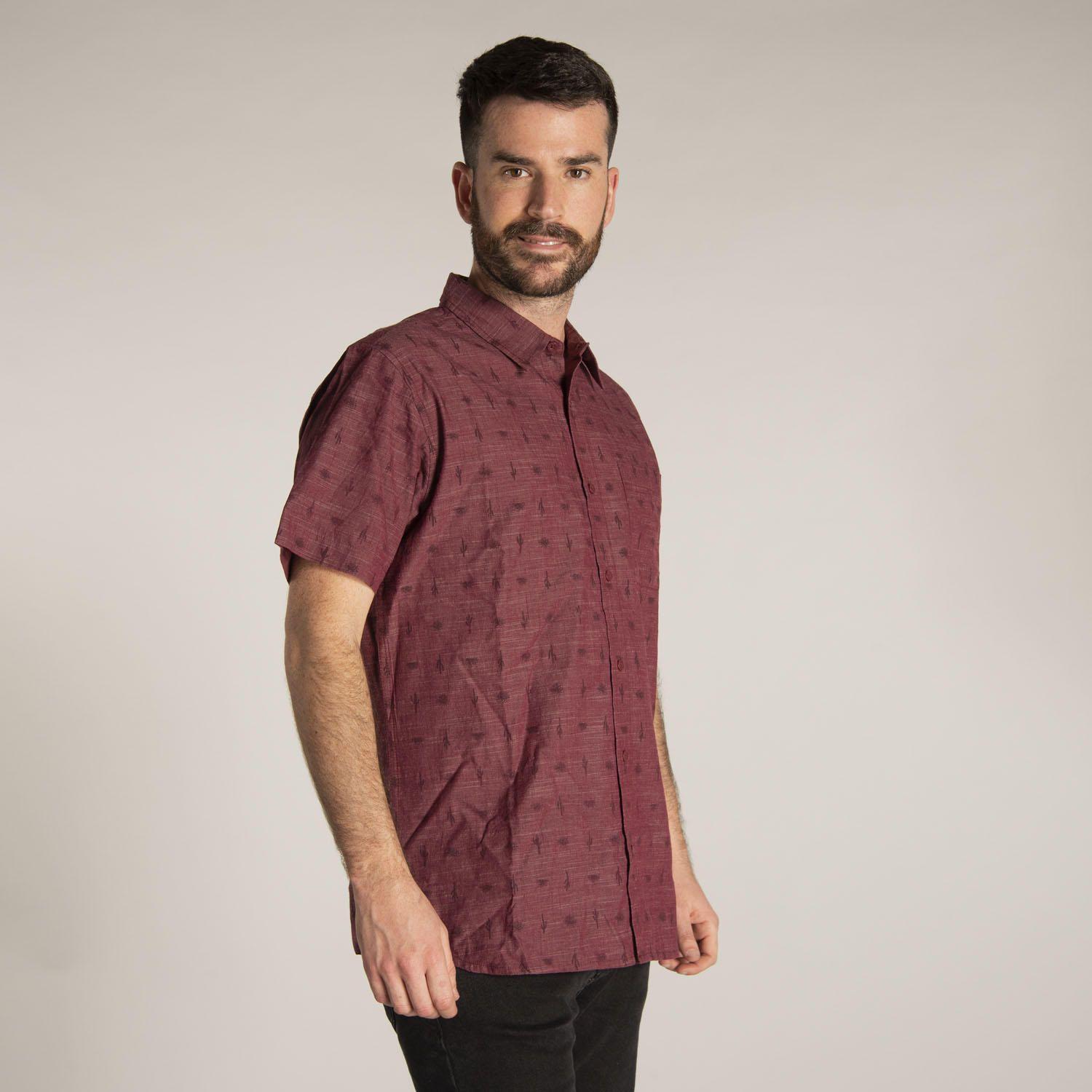 Camisa M/C Hombre Foundation S/S Ao Sh Roja-1