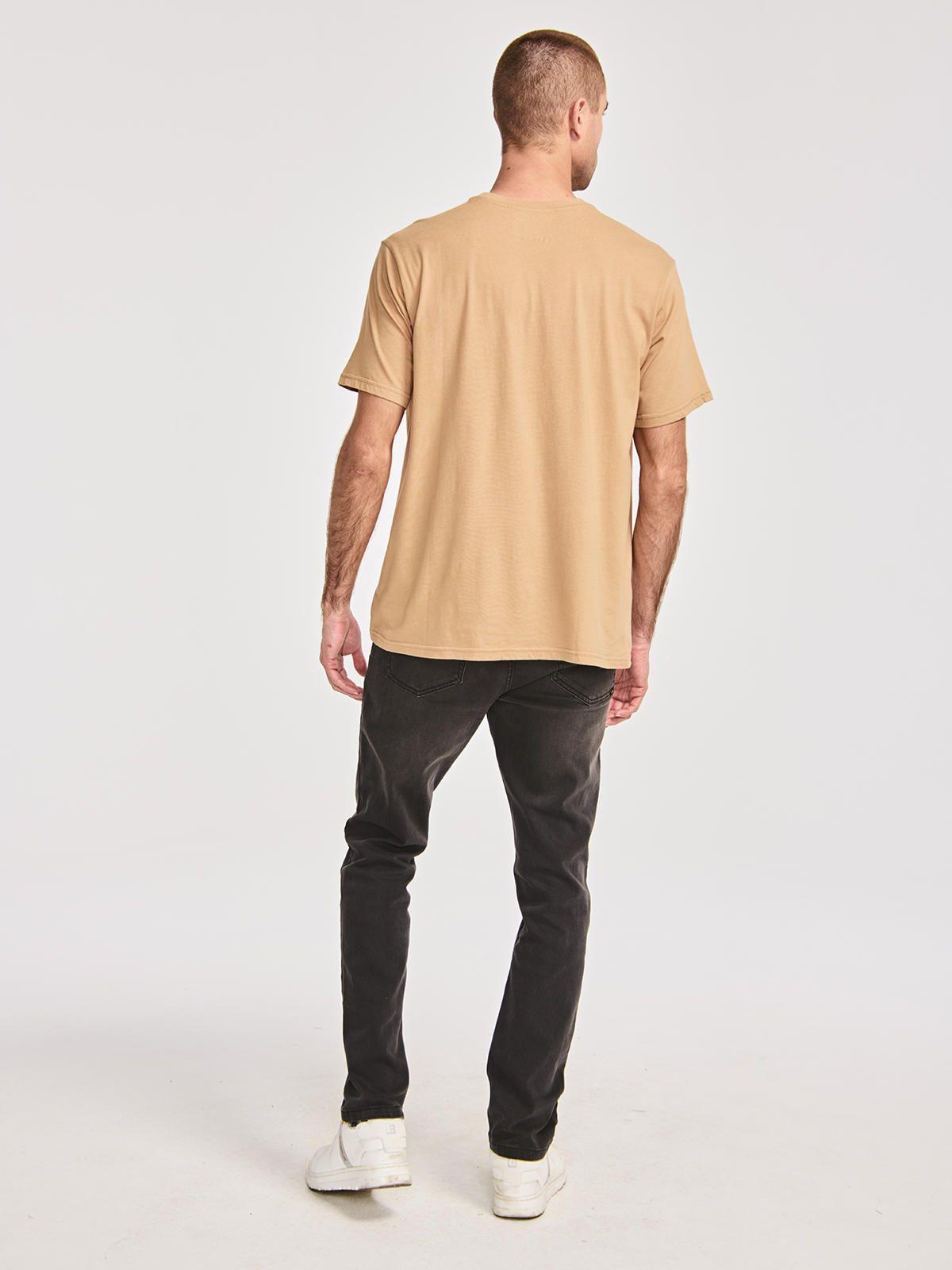 Polera Manga Corta Hombre Kidult Graph2 Beige/Crudo-4