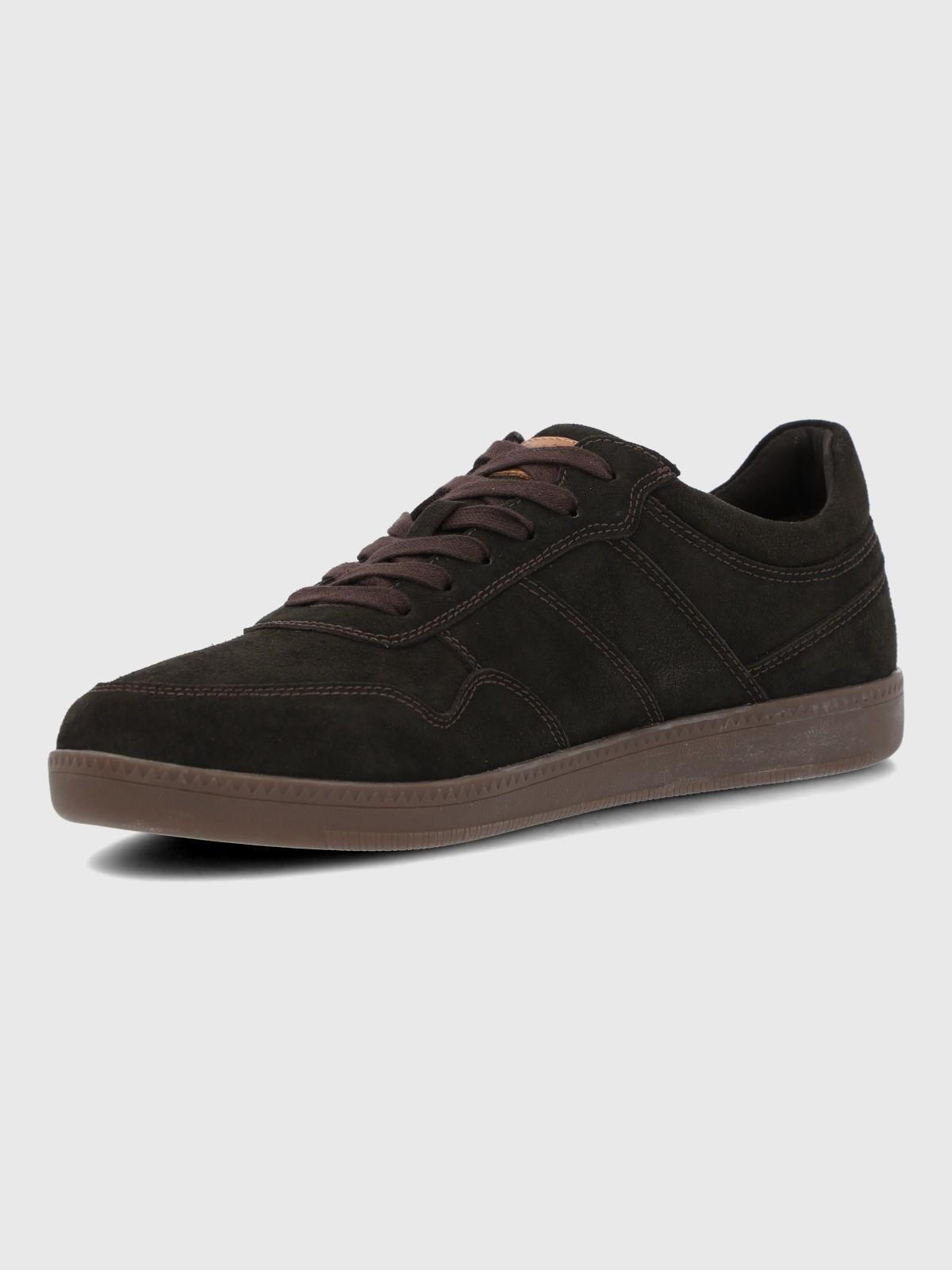 Zapatilla Cuero Hombre Mare Verde-6