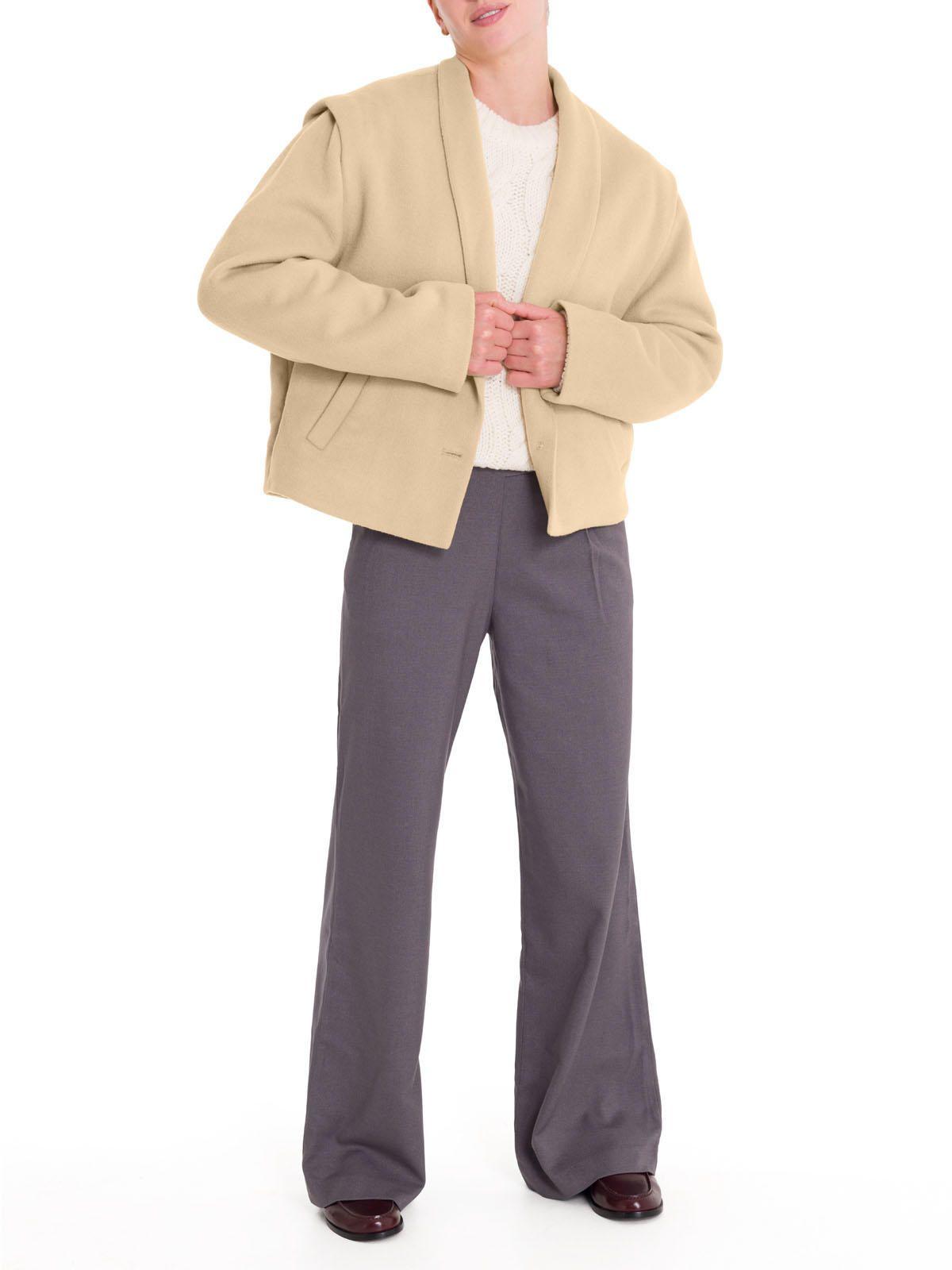 Chaqueta Lana Mujer Savana Café-8