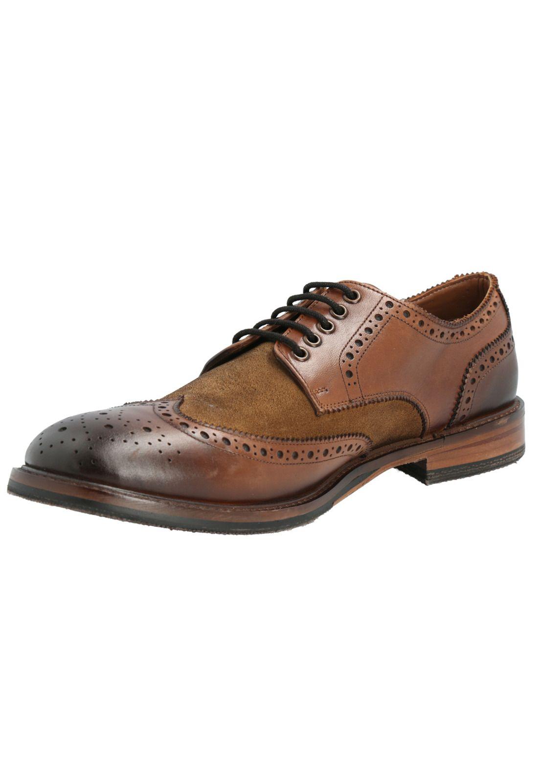 Zapato Cuero Hombre Monza Café -3