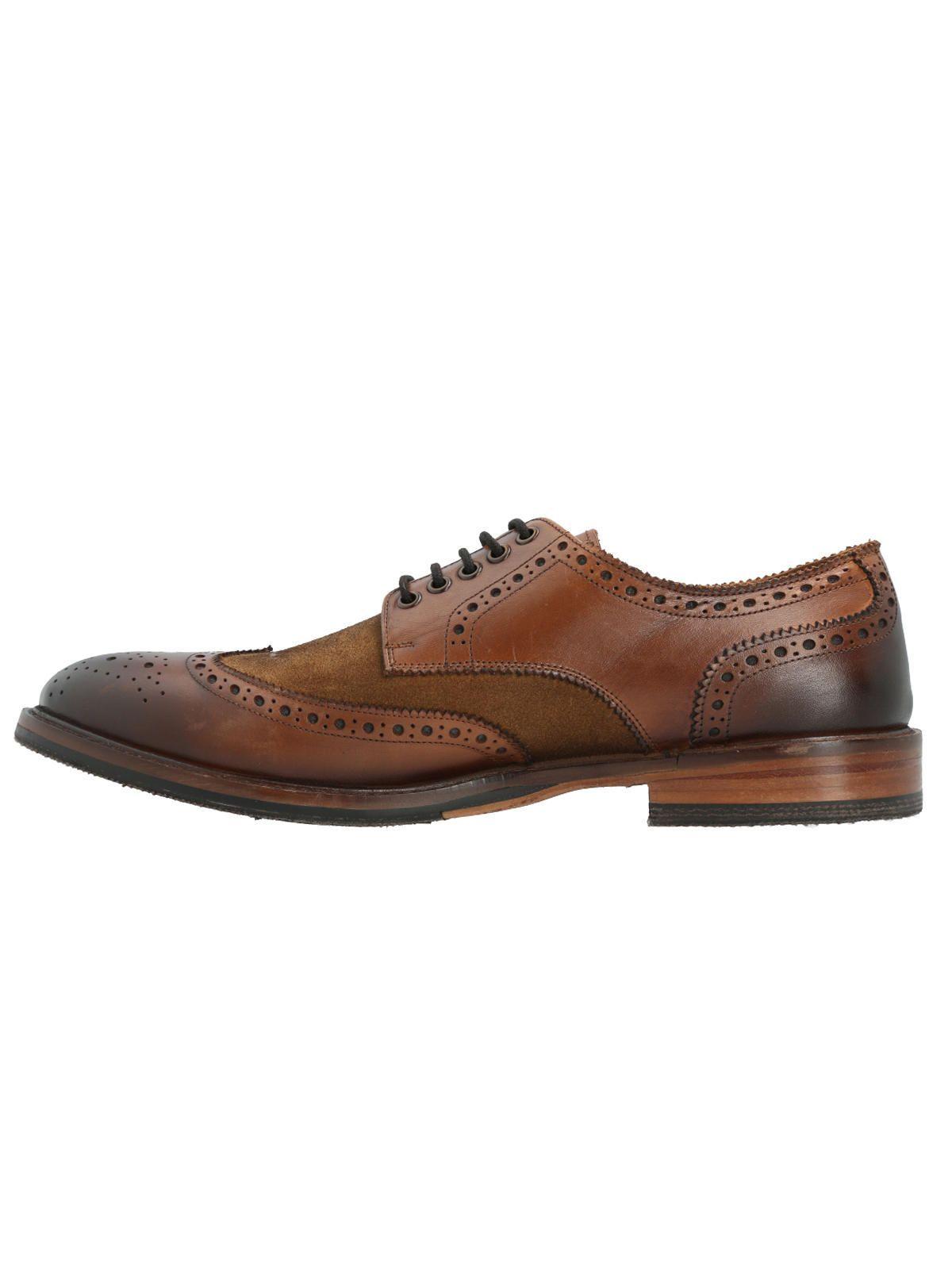 Zapato Cuero Hombre Monza Café -4