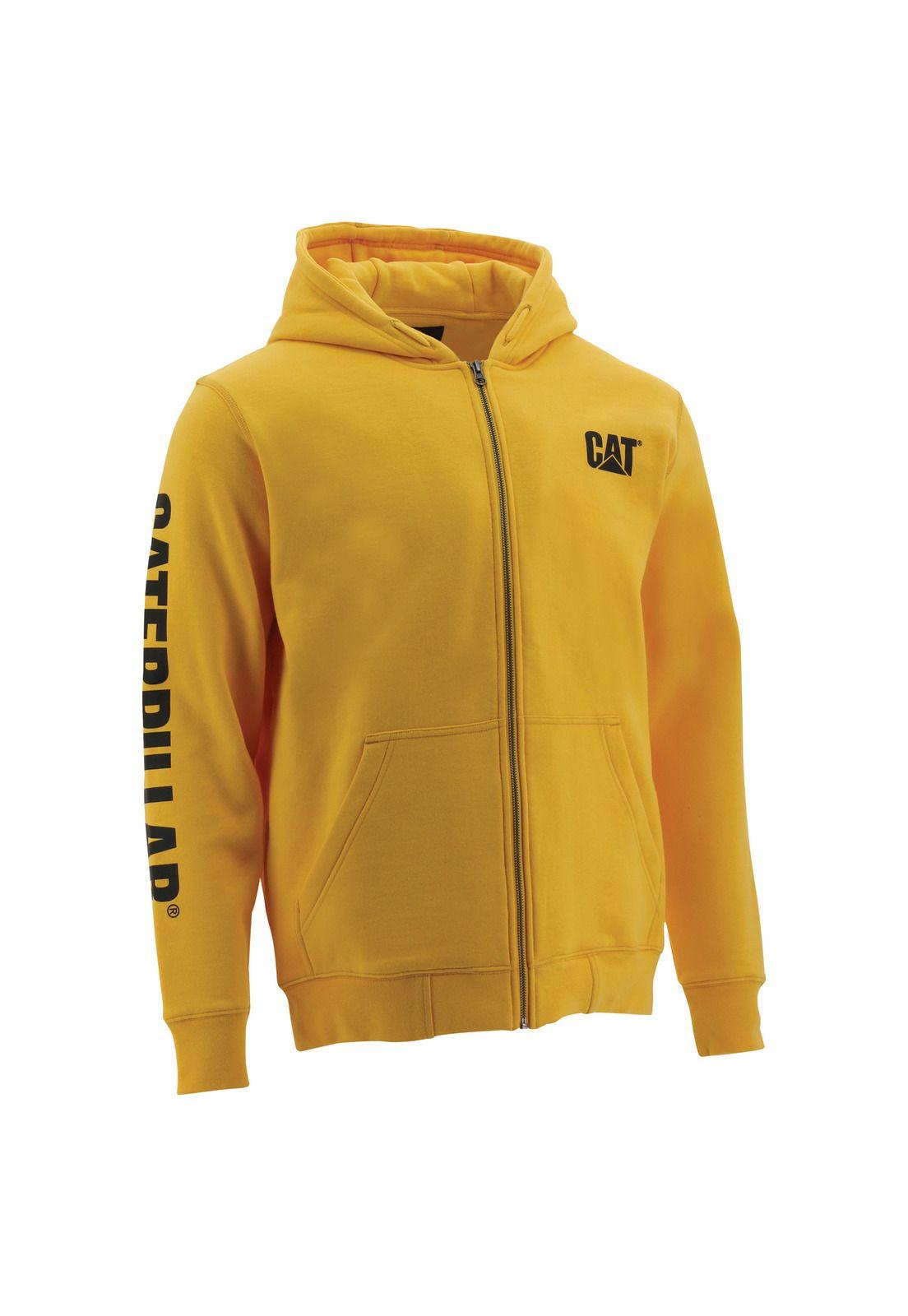 Polerón Hombre Full Zip Hooded Sweatshirt Algodón Amarillo-0