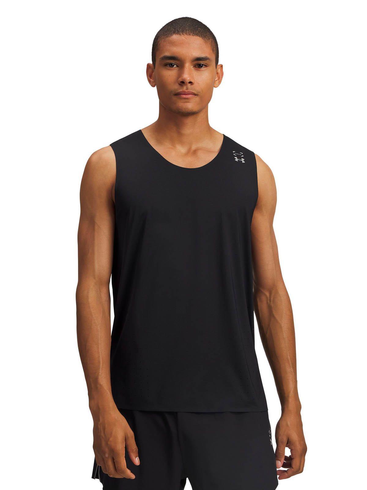 Polera sin mangas Running para hombre Halo Run negro -3