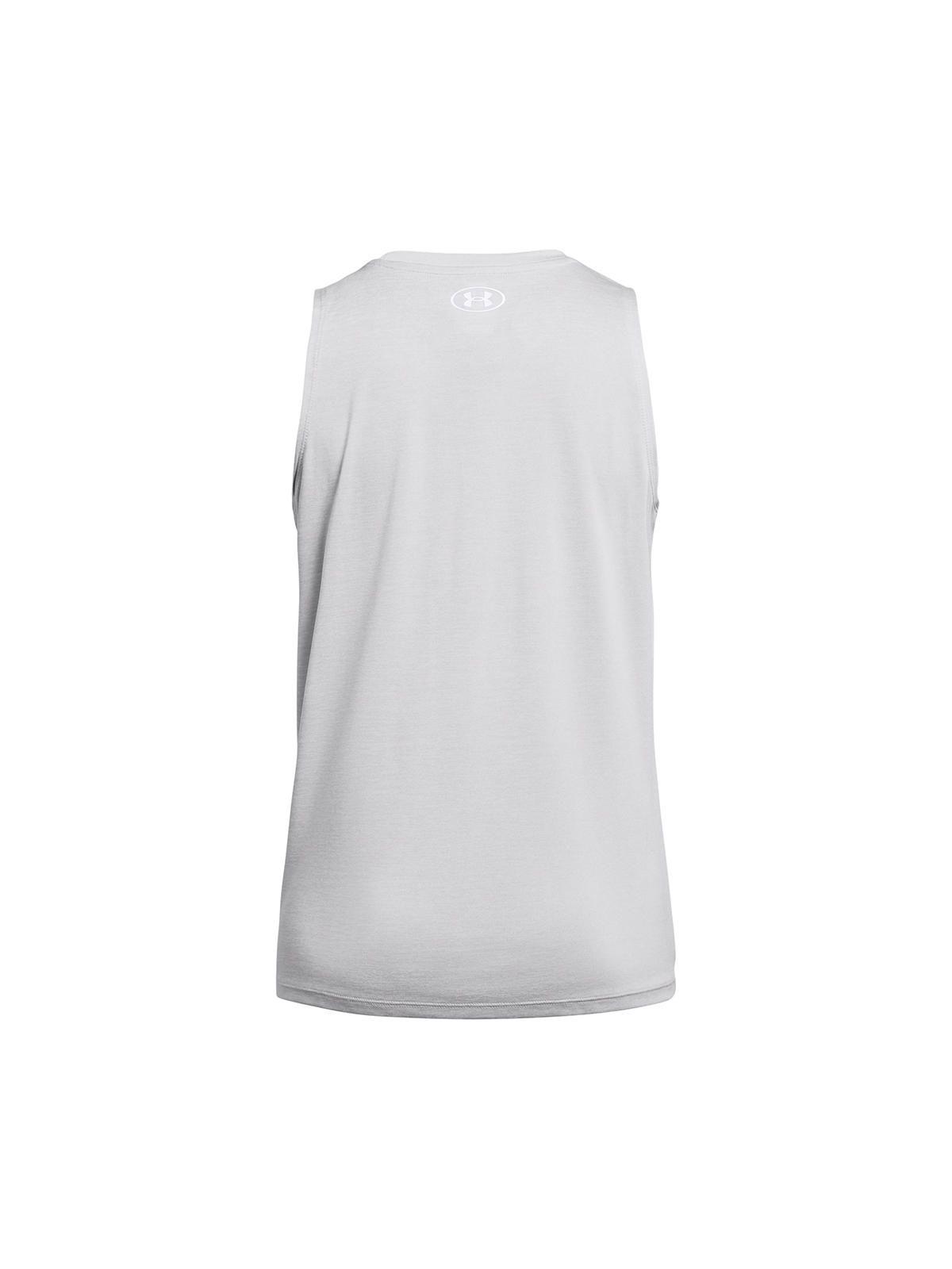 Polera sin mangas UA Tech Twist mujer Gris-1