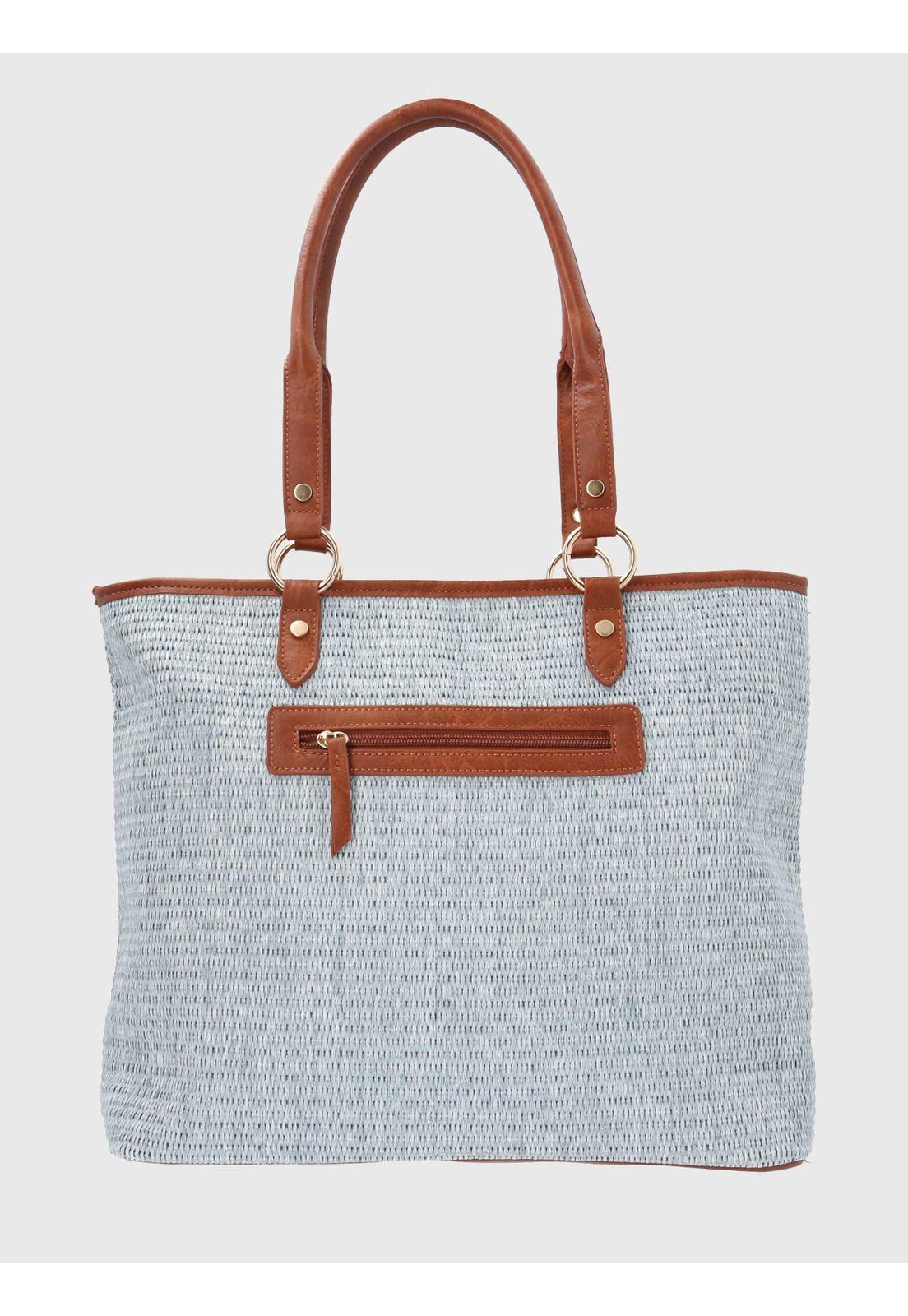 Cartera Ecocuero Celeste Yani Tote Mujer-2