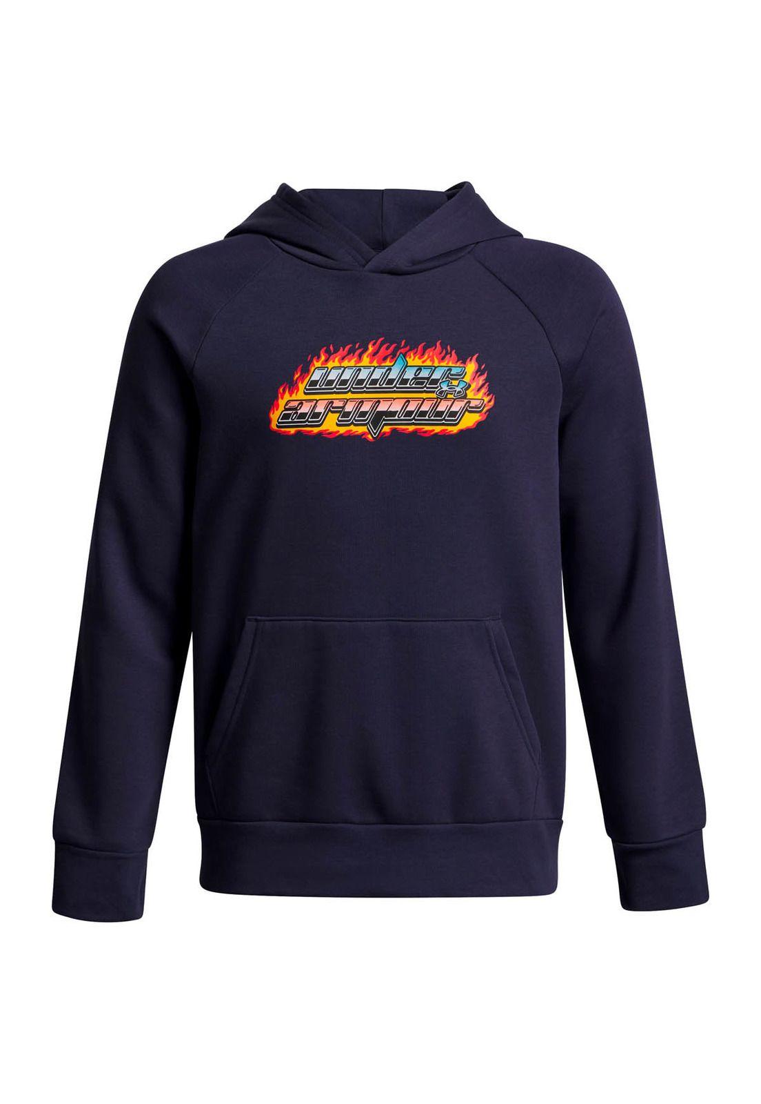 Polerón Lifestyle niño Rival Flamin Wordmark Azul -0