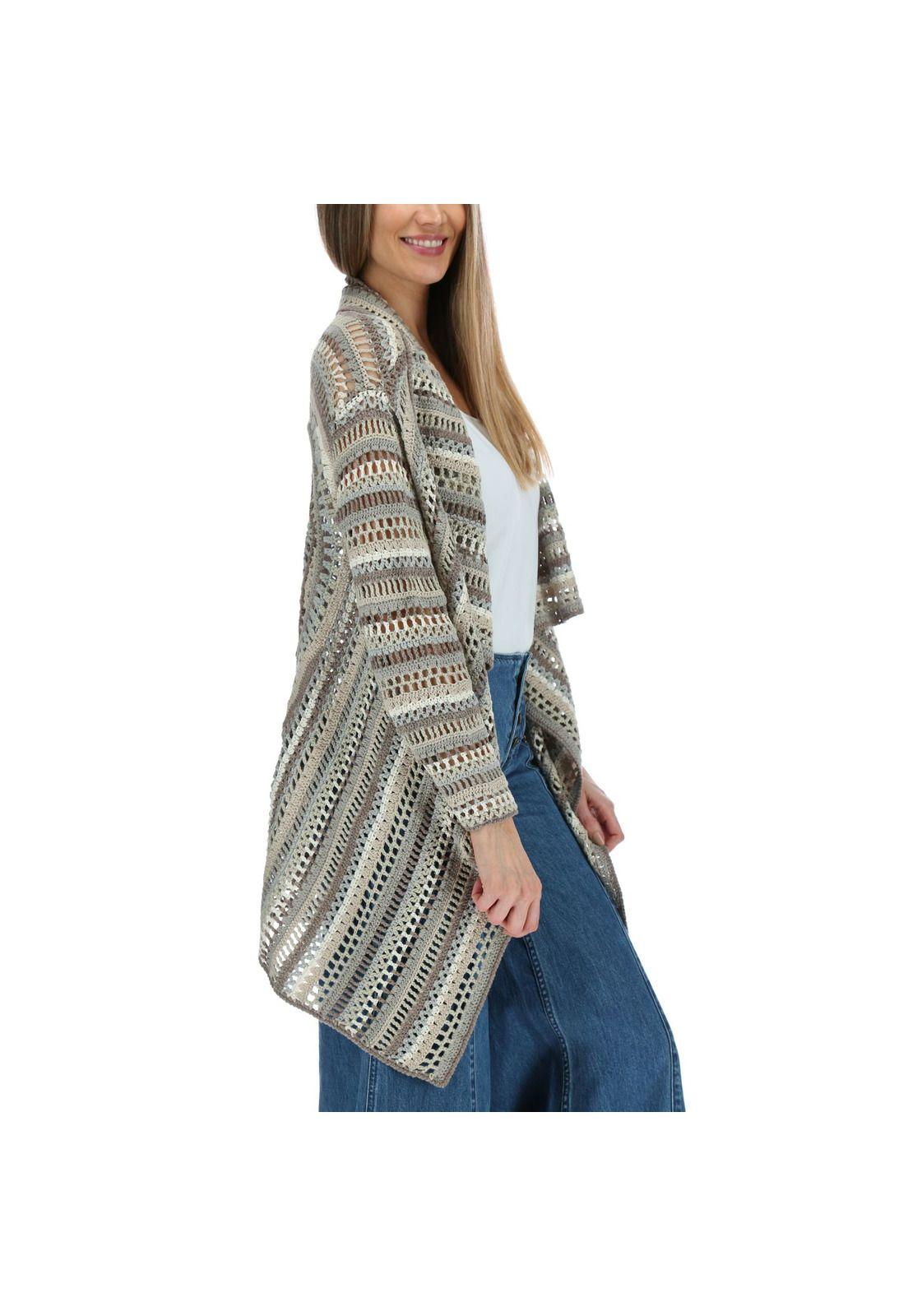 Chaleco Mujer Melania Taupe-3