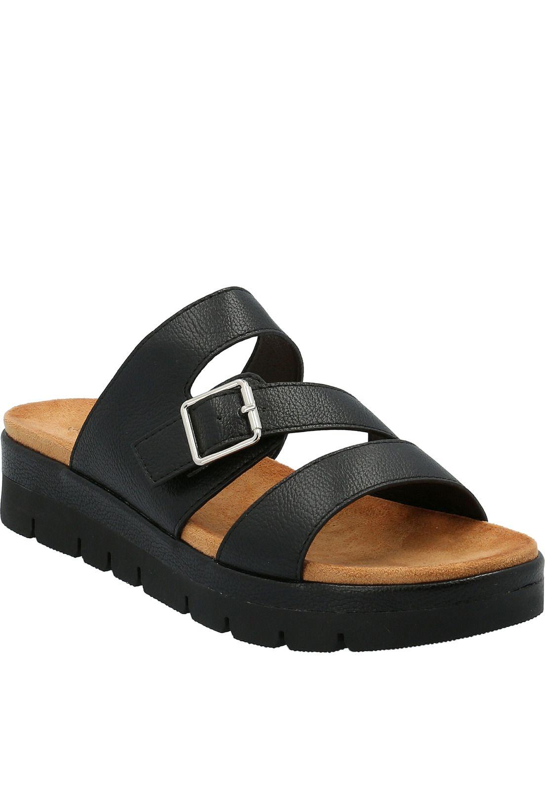 Sandalia Mujer Brit Negro-0