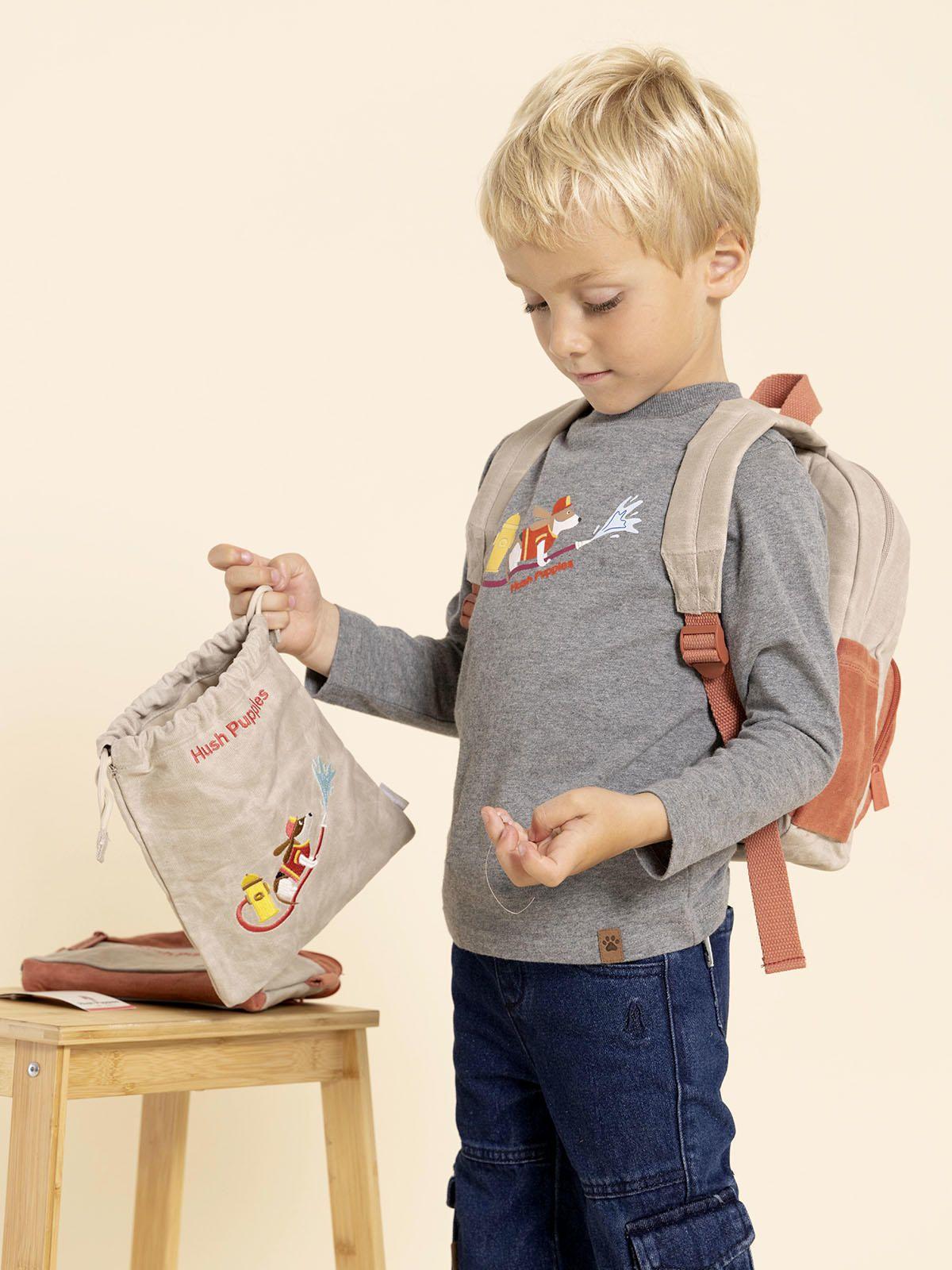 Polera Manga Larga Imagine Niño Gris-4