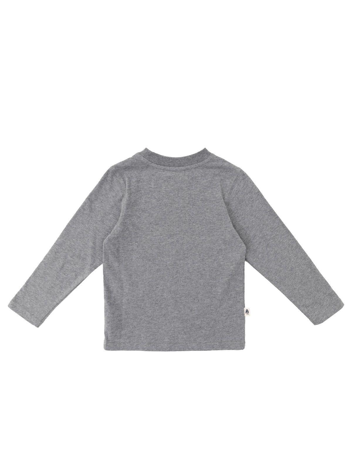 Polera Manga Larga Imagine Niño Gris-5