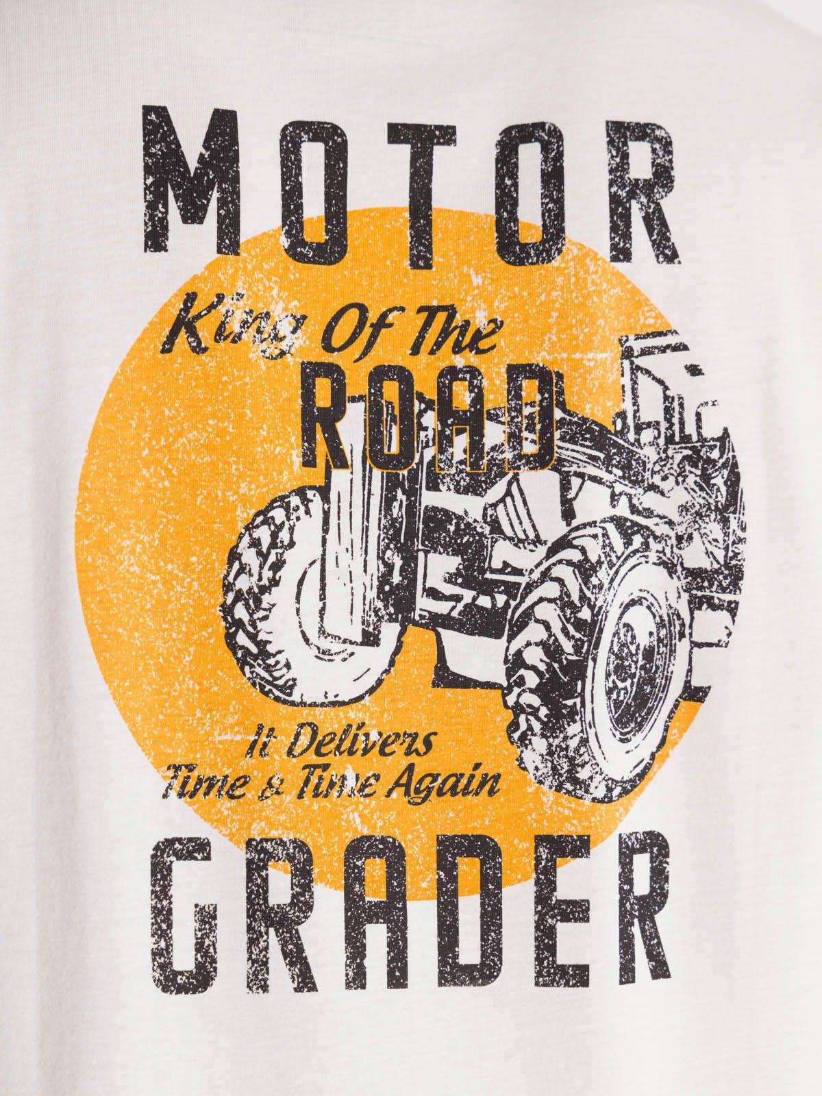 Polera Casual Hombre Heritage Motor Grader Beige-5