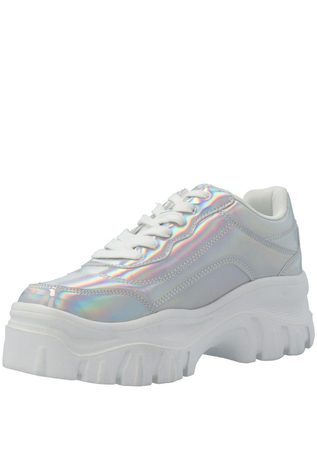 Zapatilla Mujer Irri Plateado-3