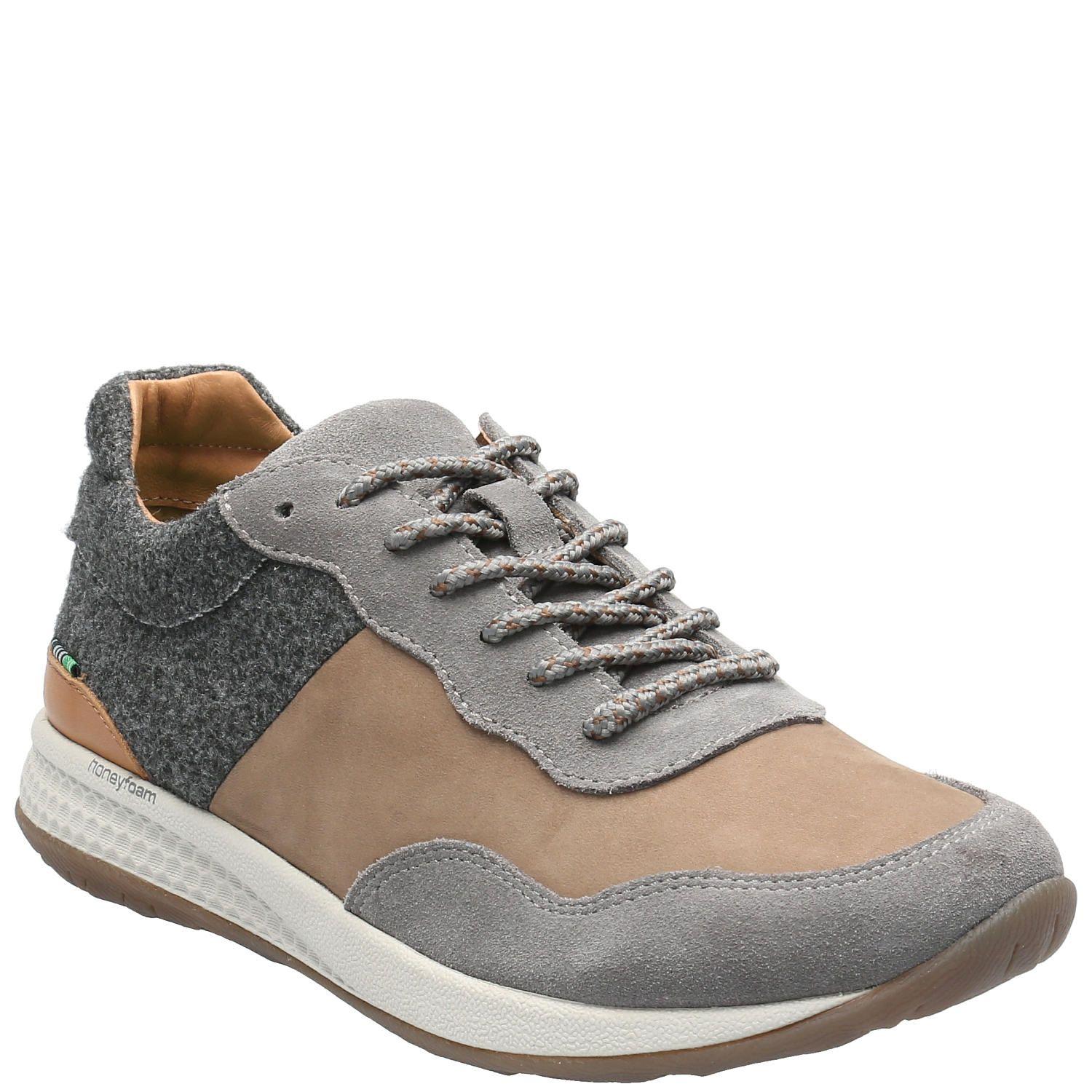 Zapatilla Cuero Mujer Esti Gris-1