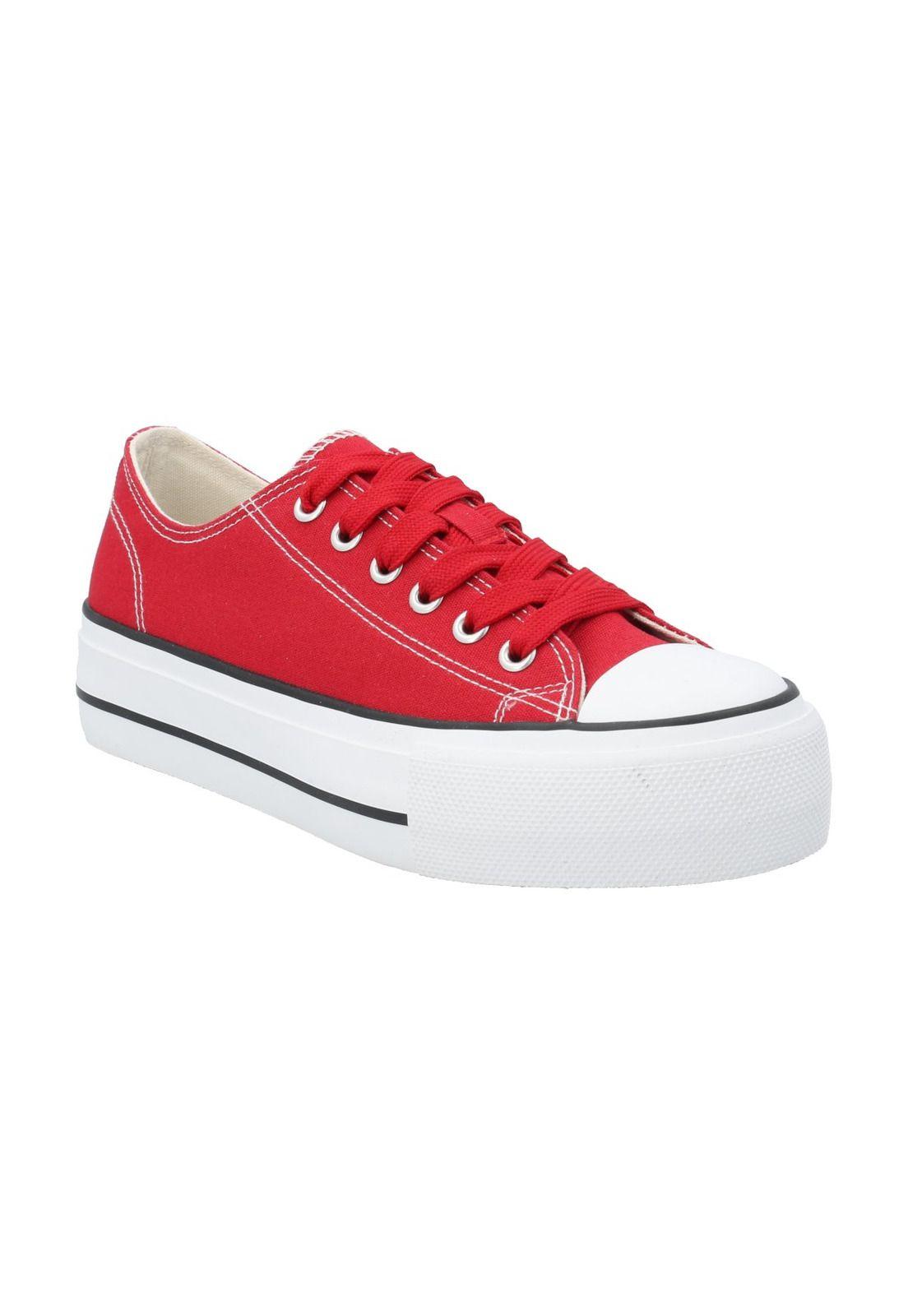 Zapatilla Mujer Sami Rojo-0