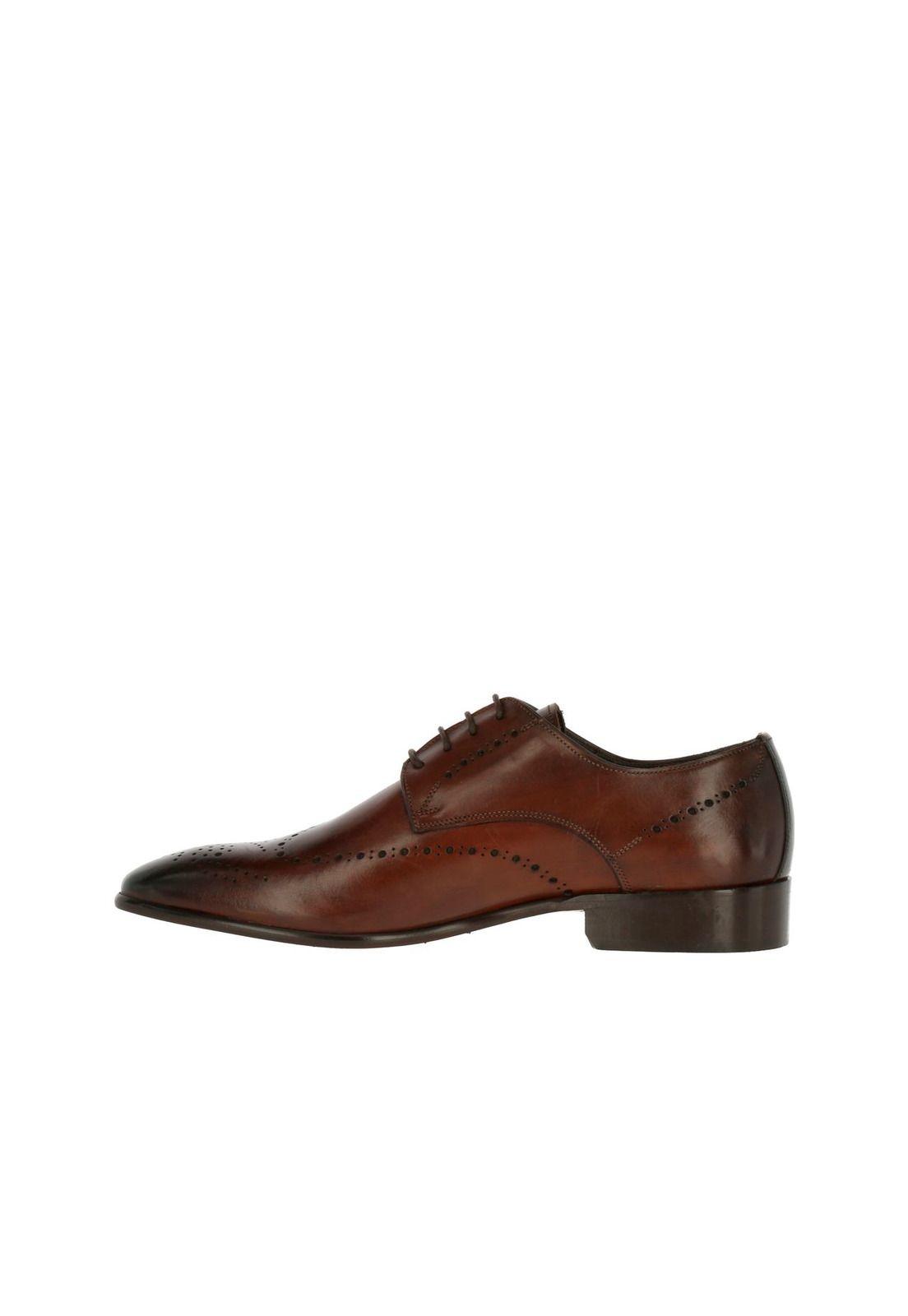Zapato Cuero Romulo Café-2