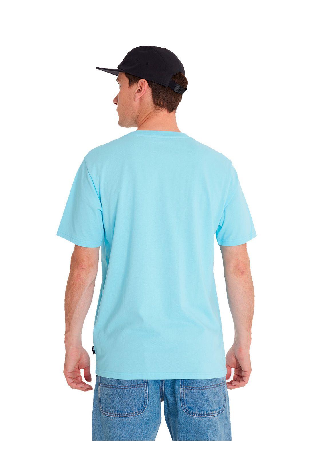Polera manga corta Hombre Short S Celeste-4