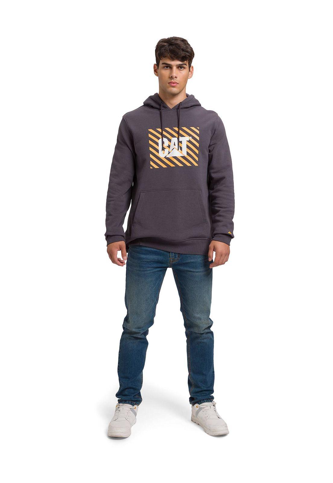 Polerón Graphic Pullover Hombre Gris Oscuro-0