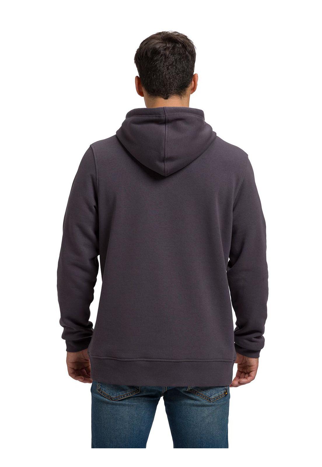 Polerón Graphic Pullover Hombre Gris Oscuro-5