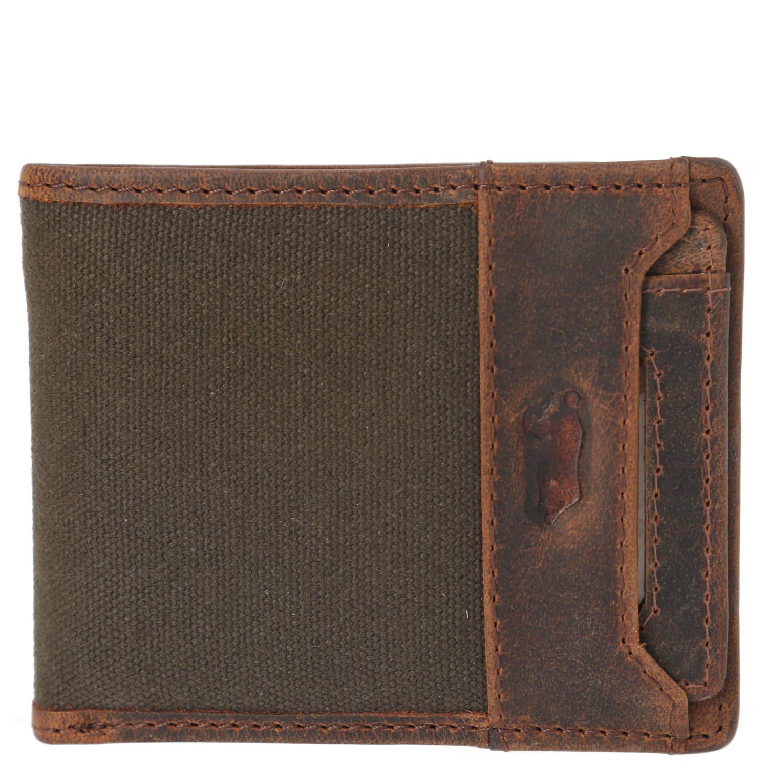 Billetera Cnv/Cuero Hombre Jaspr Ventana Verde-0