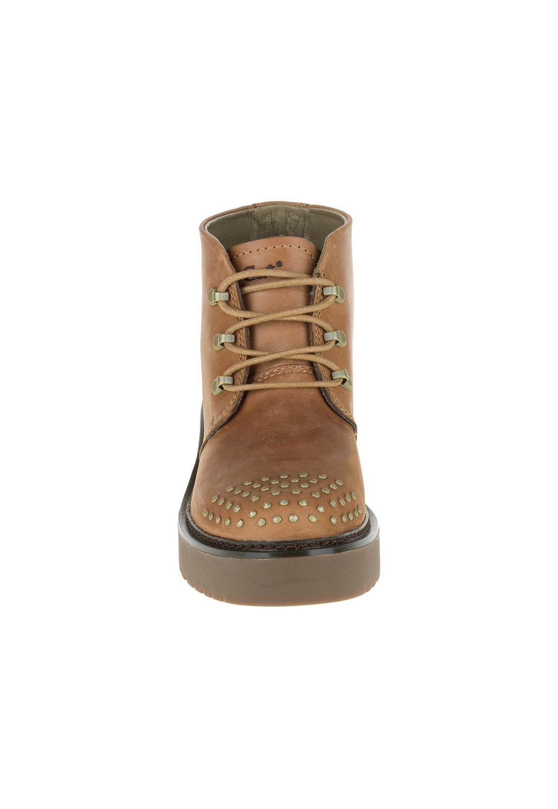 Botin Mujer Casual Recognize Café-4