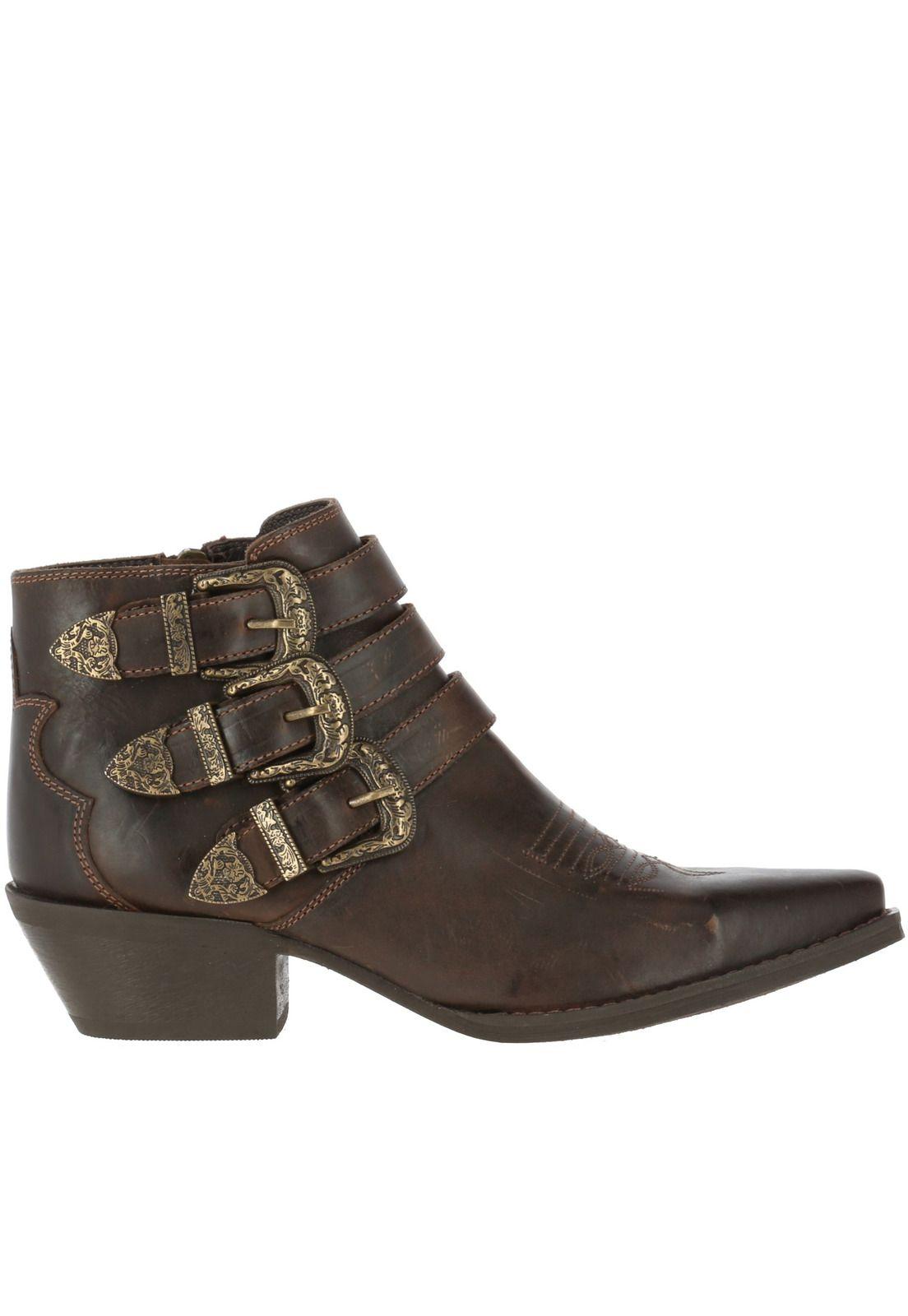 Botin Cuero Mujer Ralin Café-3