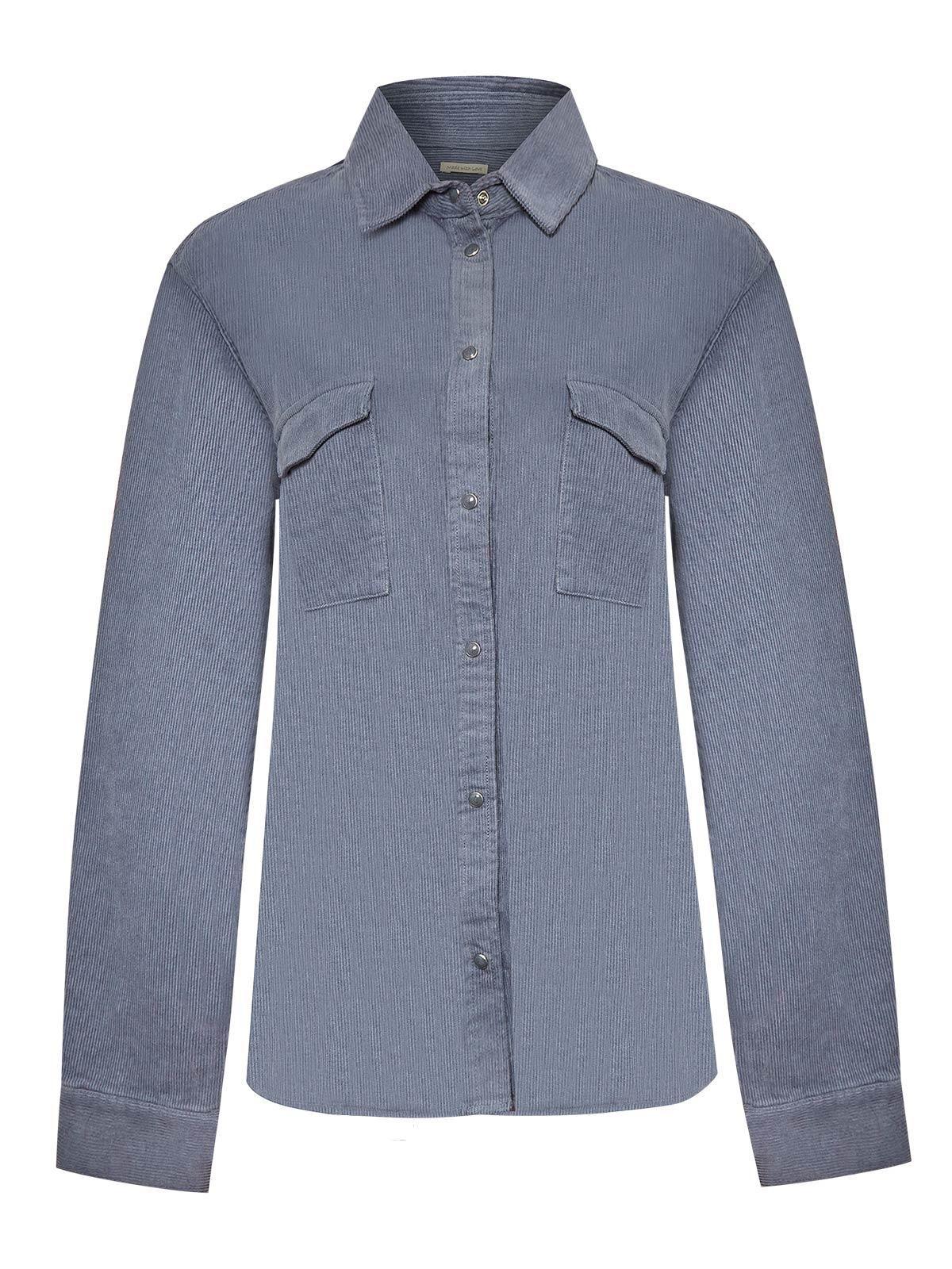 Blusa Algodón Orgánico Mujer Manaslu Azul-0