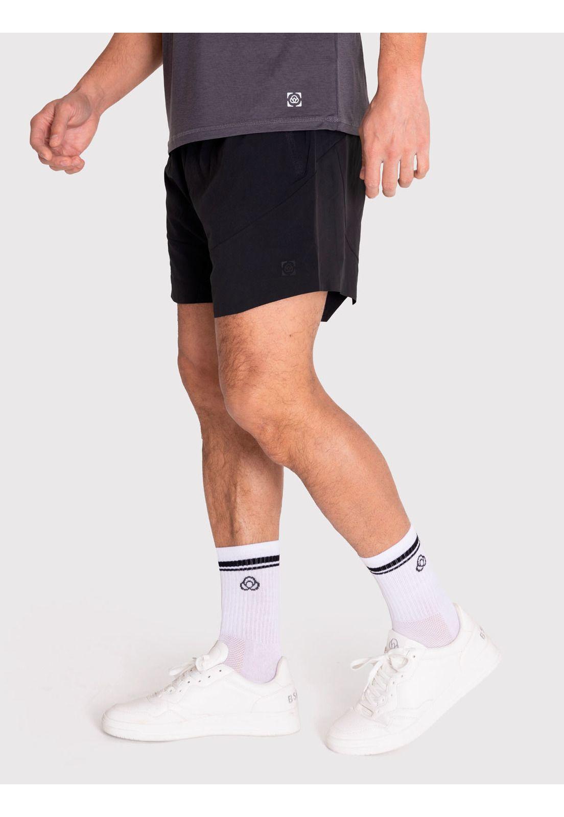 Short deportivo Hombre 2-en-1 Negro-2