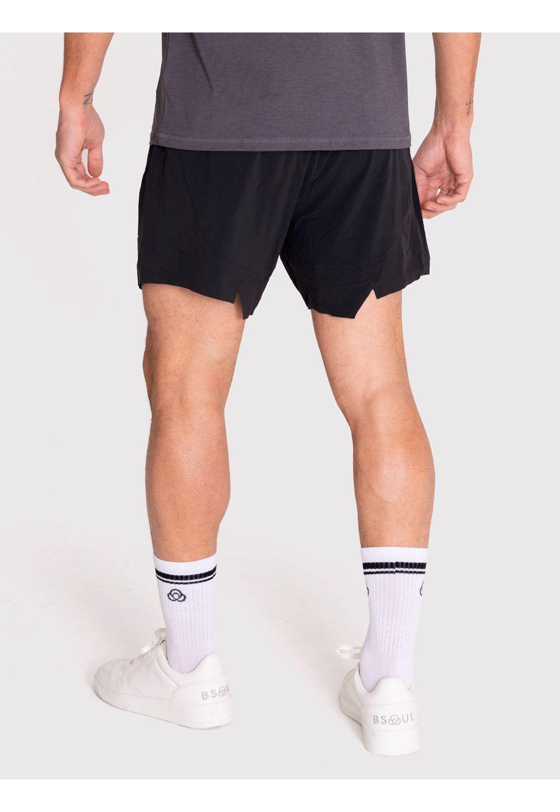 Short deportivo Hombre 2-en-1 Negro-3