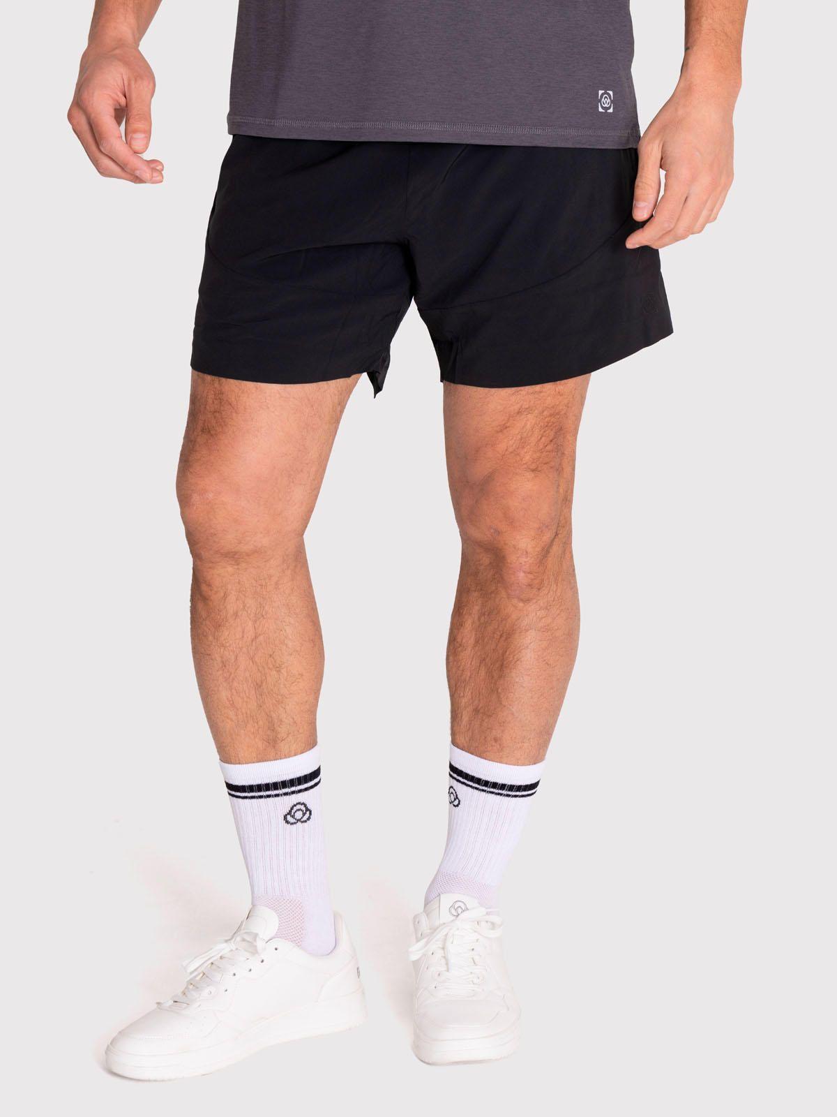 Short deportivo Hombre 2-en-1 Negro-0