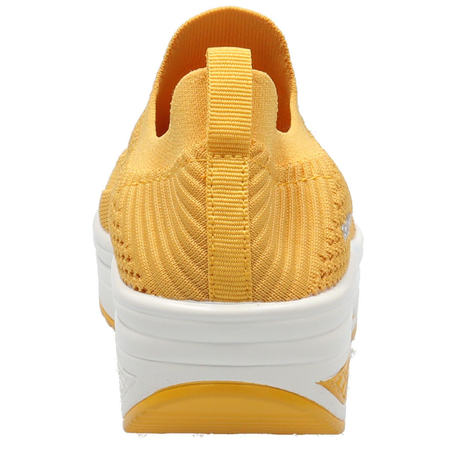 Zapatilla Mujer Willing Mostaza-6