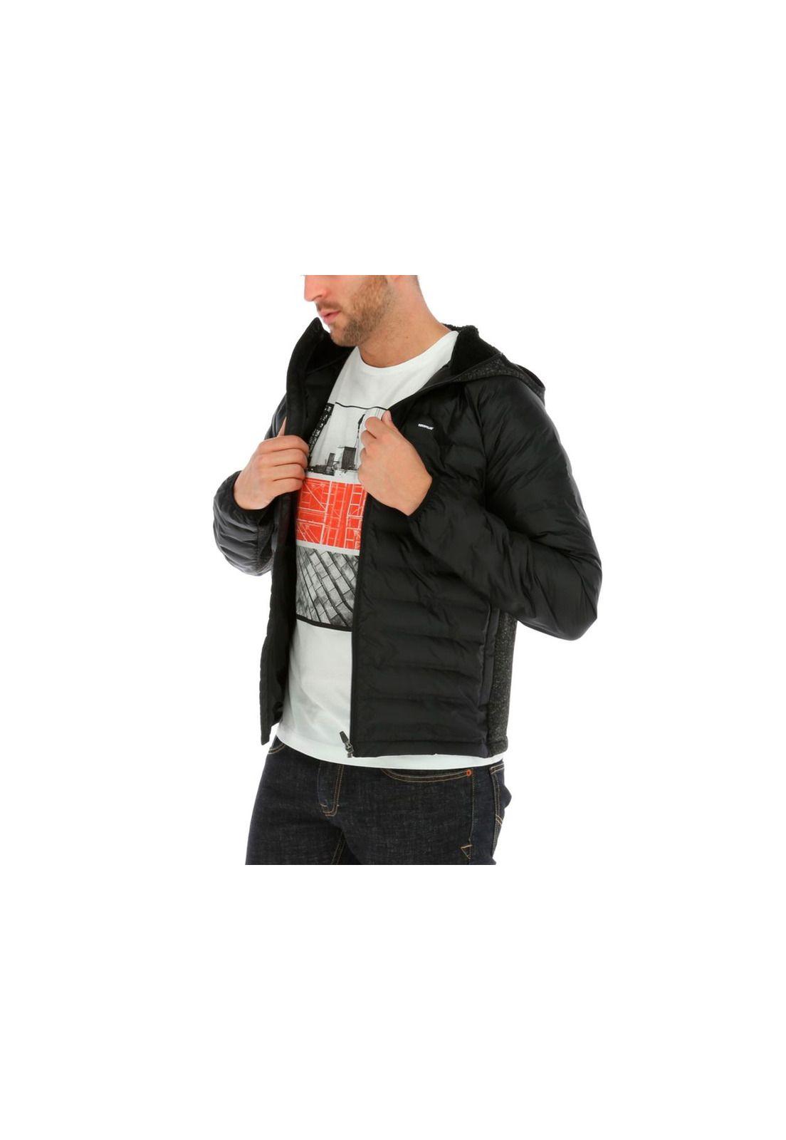 Parka Compound Insulated Hooded Jacket Negro-1