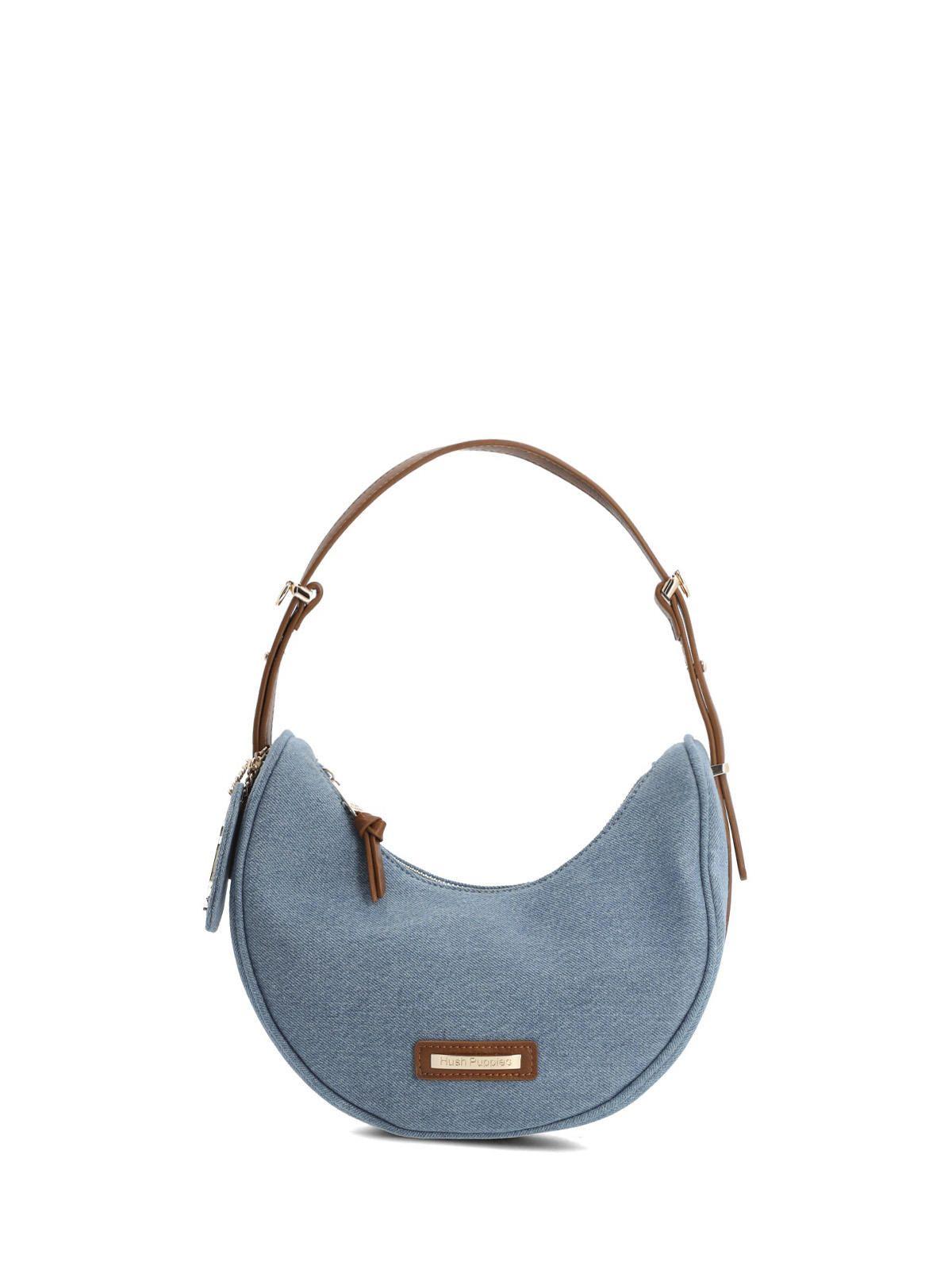 Cartera Textil Mujer Denham Hobo Azul-0