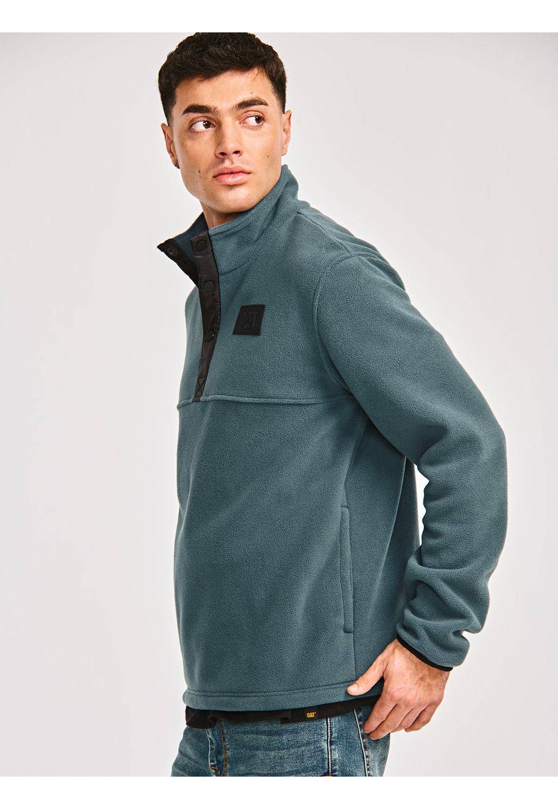 Polar Hombre Polar Fleece Half Snap Jacket Azul-1