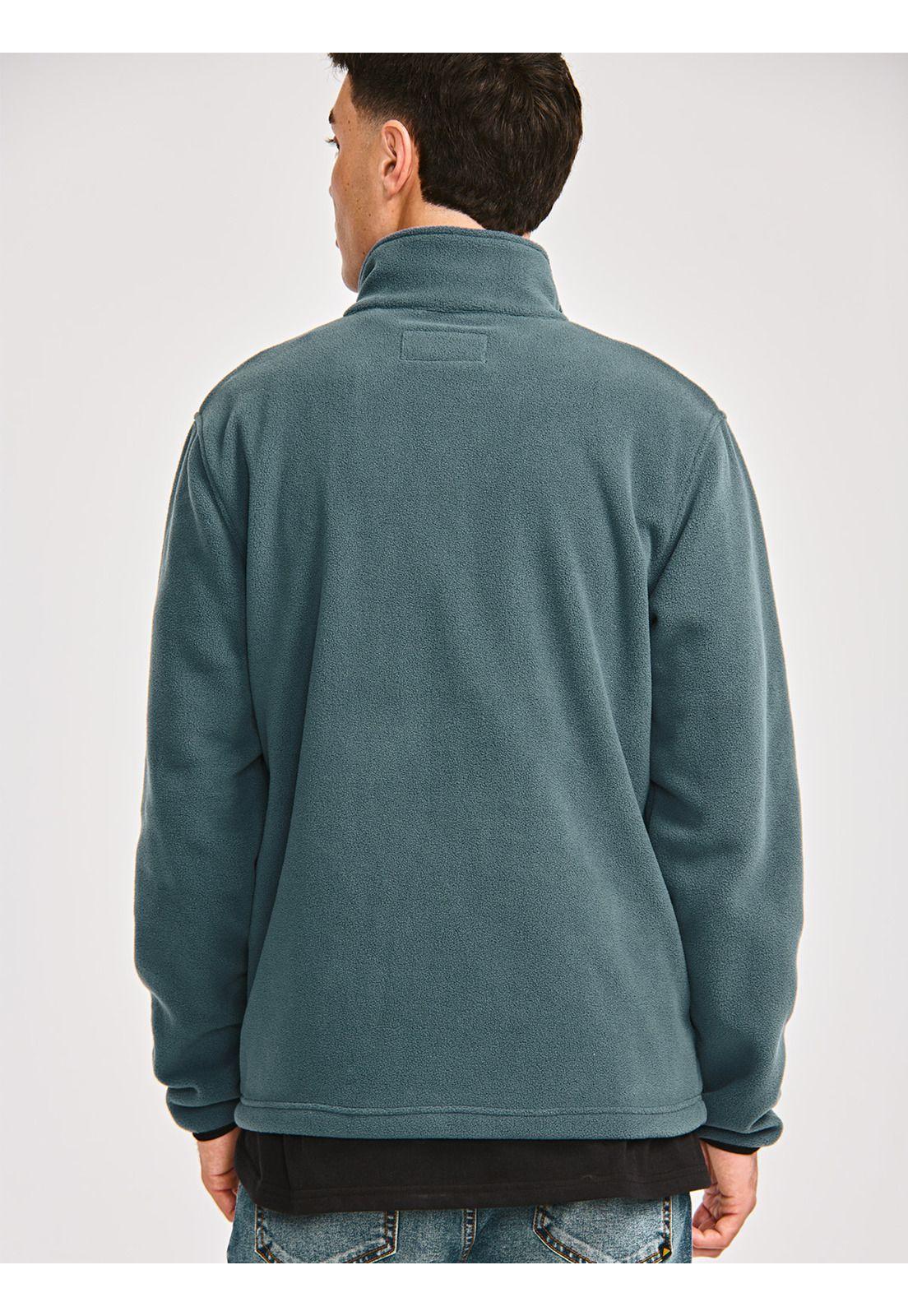 Polar Hombre Polar Fleece Half Snap Jacket Azul-3