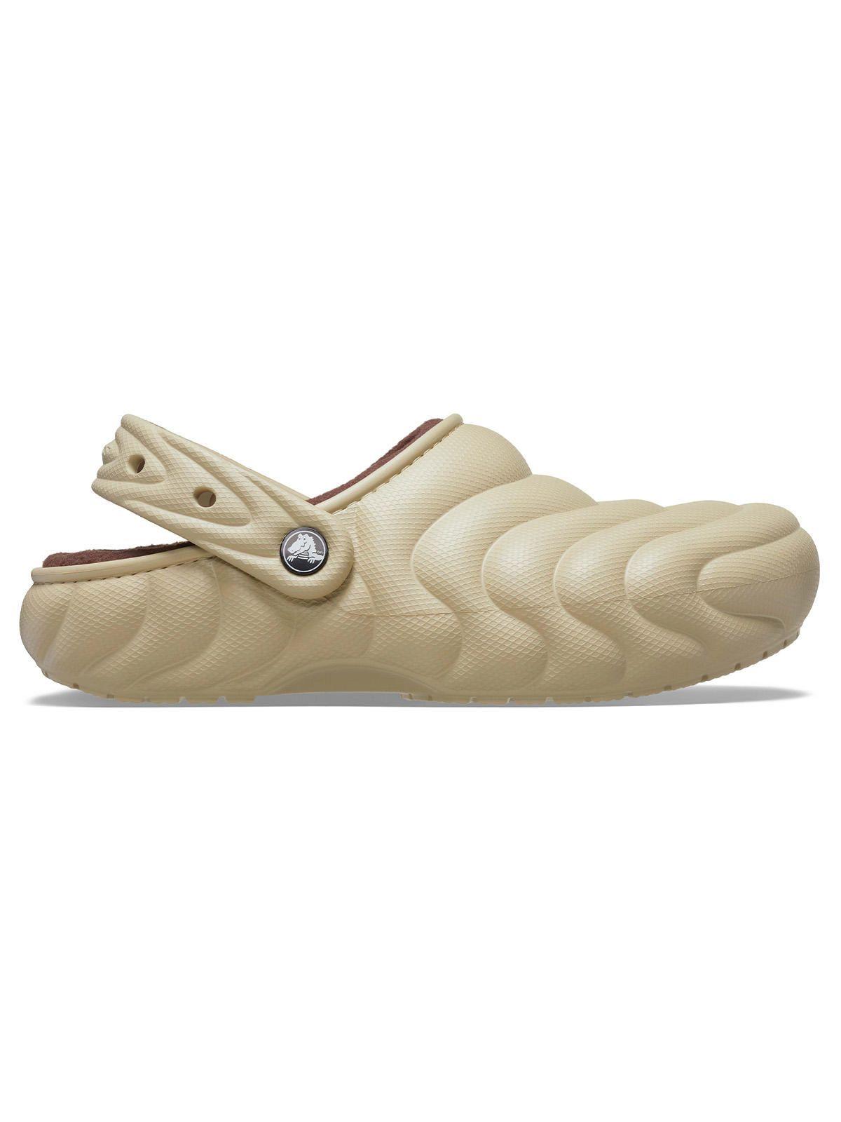 Zueco Crocs Hombre Lined Overpuff Clog Beige-0