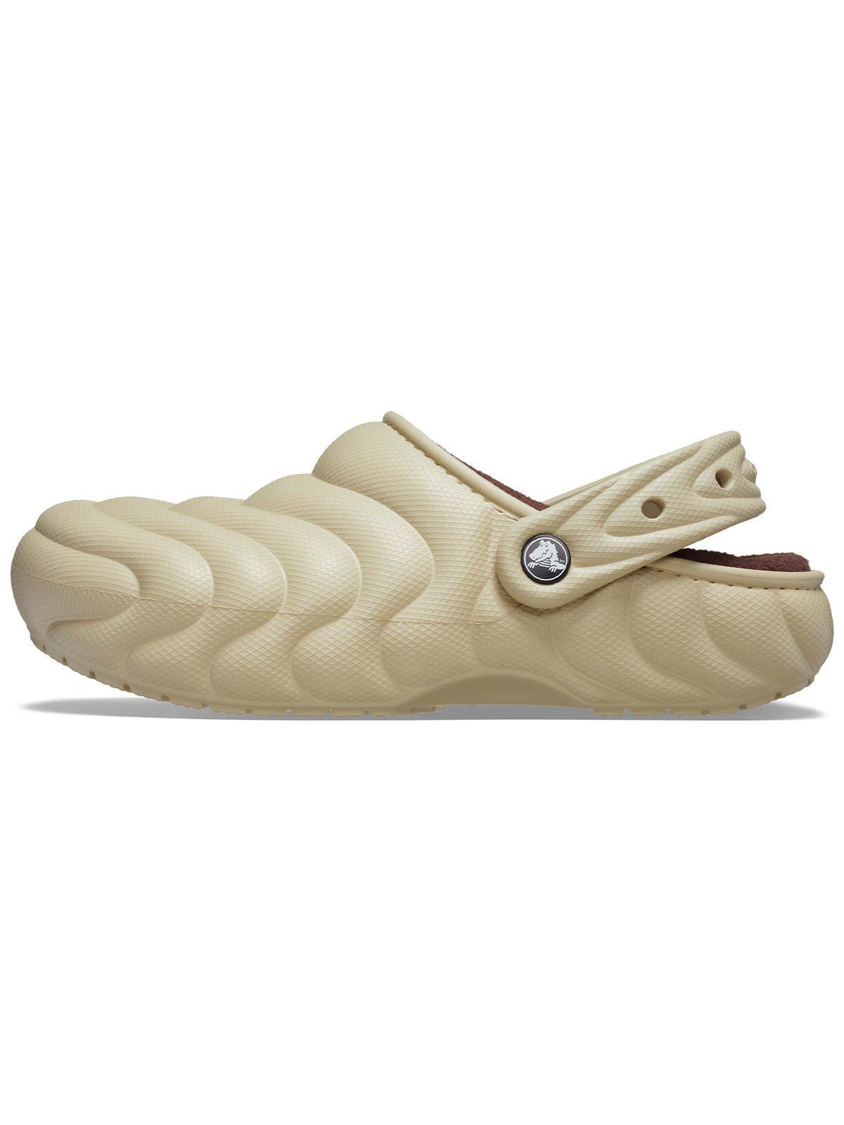 Zueco Crocs Hombre Lined Overpuff Clog Beige-1