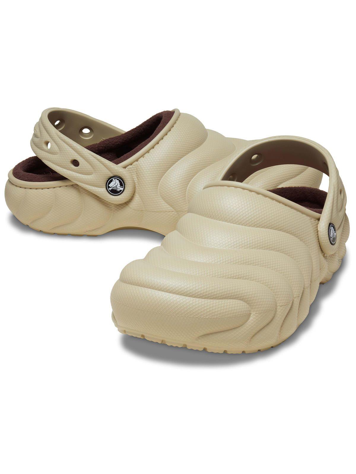 Zueco Crocs Hombre Lined Overpuff Clog Beige-3