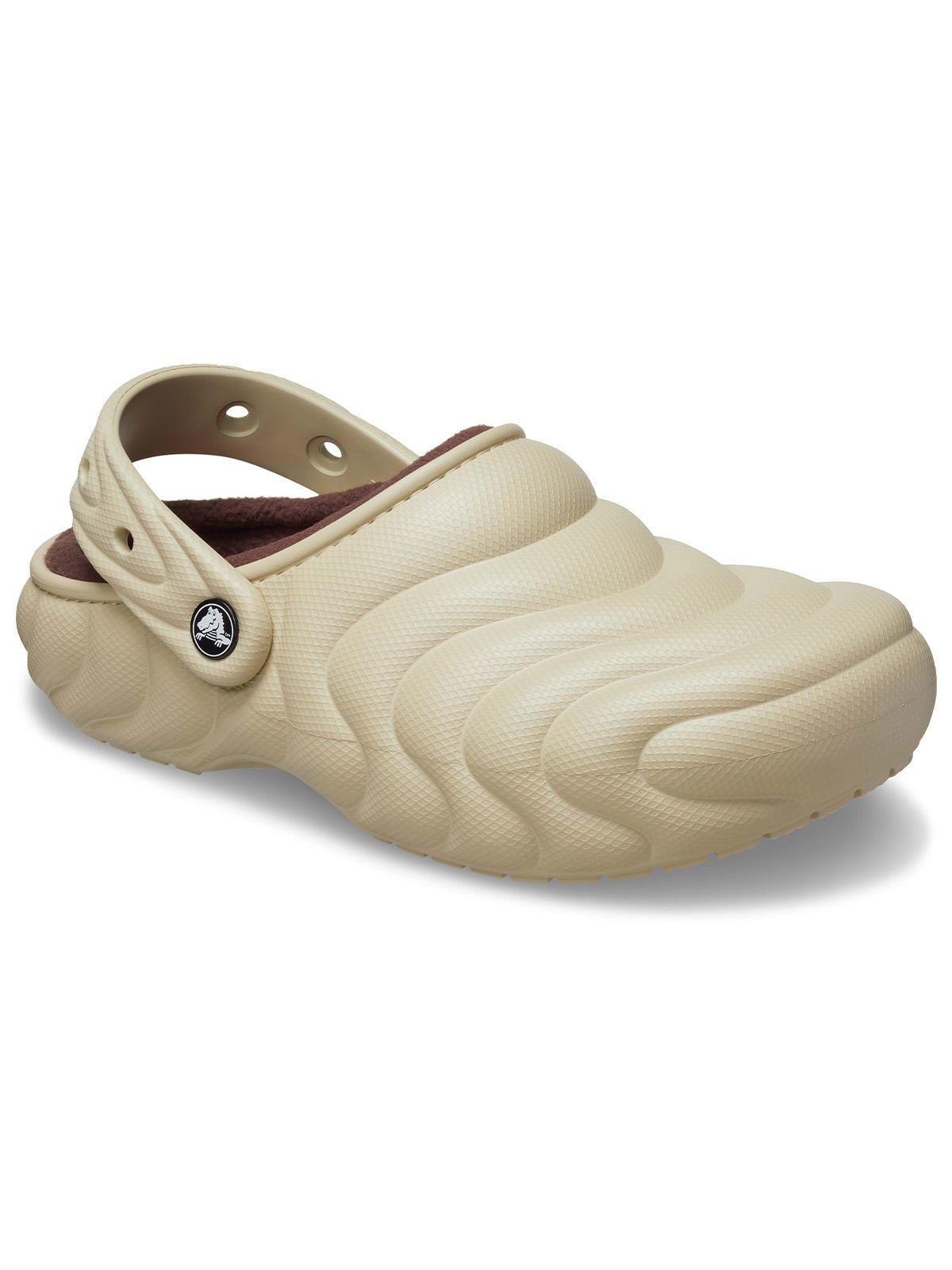 Zueco Crocs Hombre Lined Overpuff Clog Beige-6