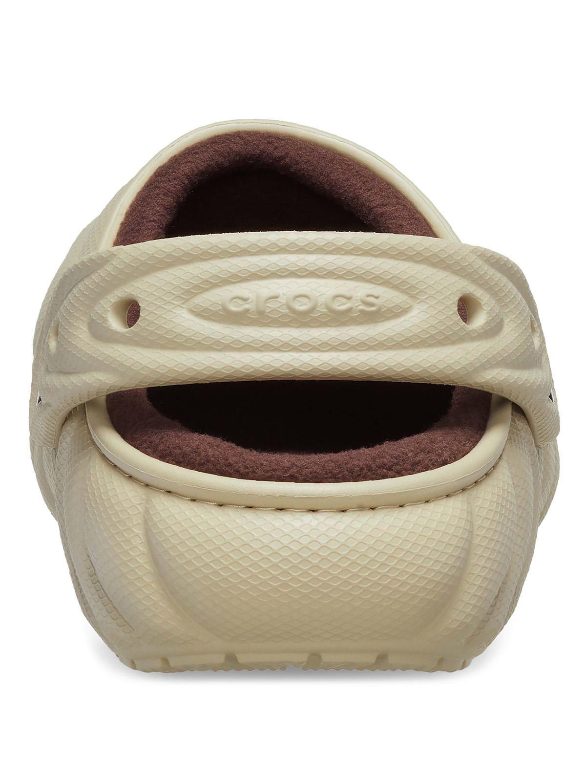 Zueco Crocs Hombre Lined Overpuff Clog Beige-7