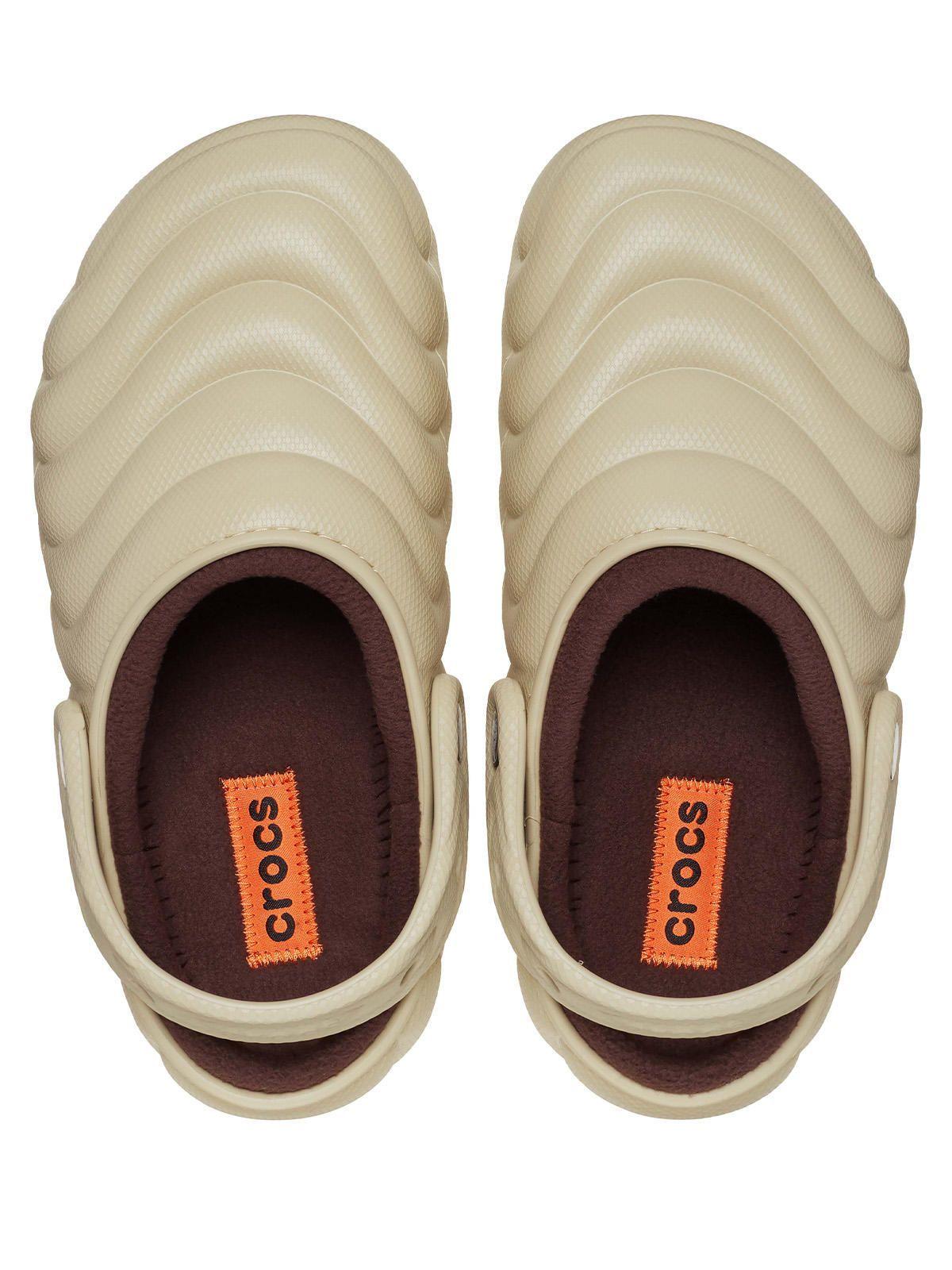 Zueco Crocs Hombre Lined Overpuff Clog Beige-4