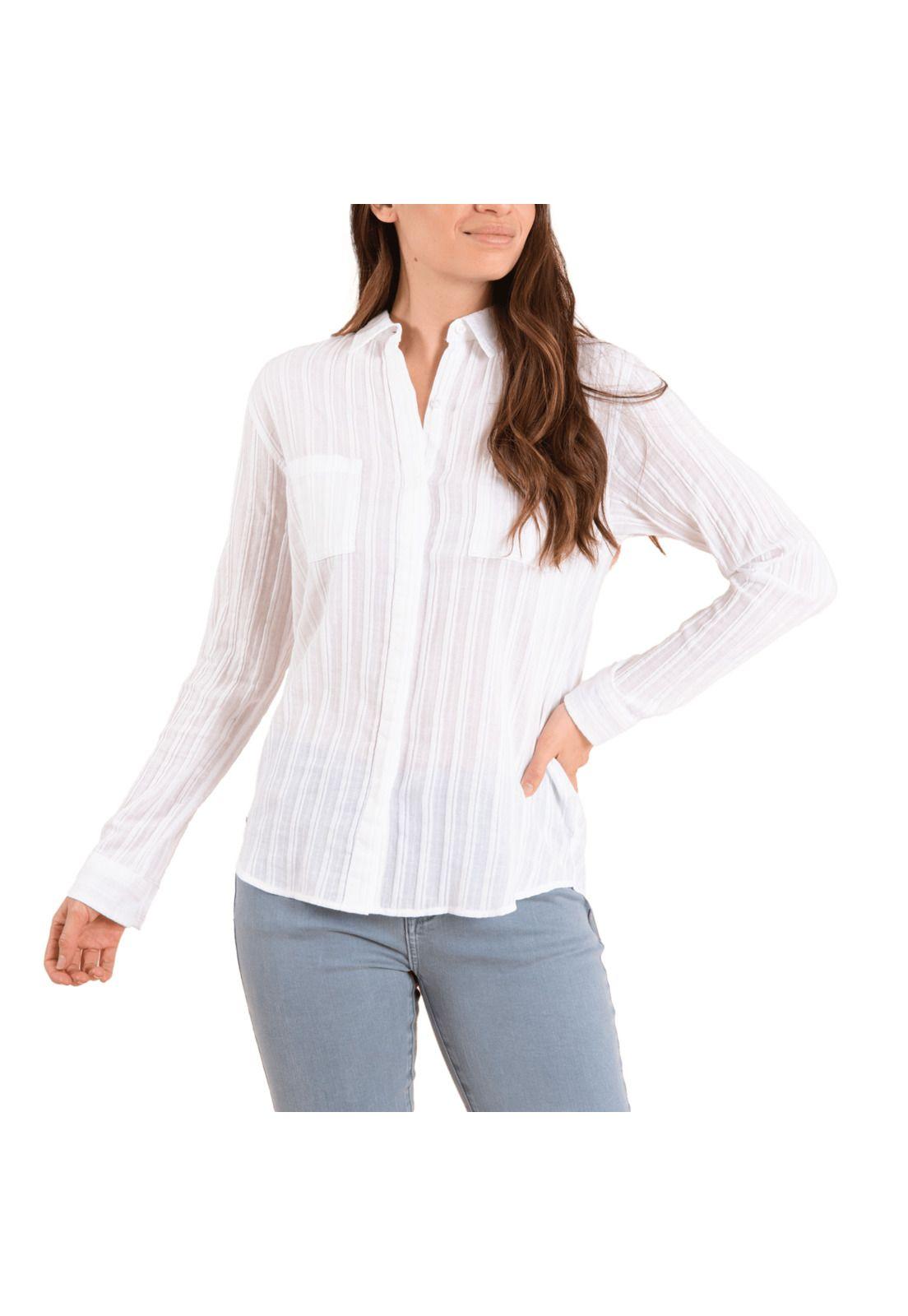 Blusa Algodón Orgánico Mujer Dalia Blanco-0