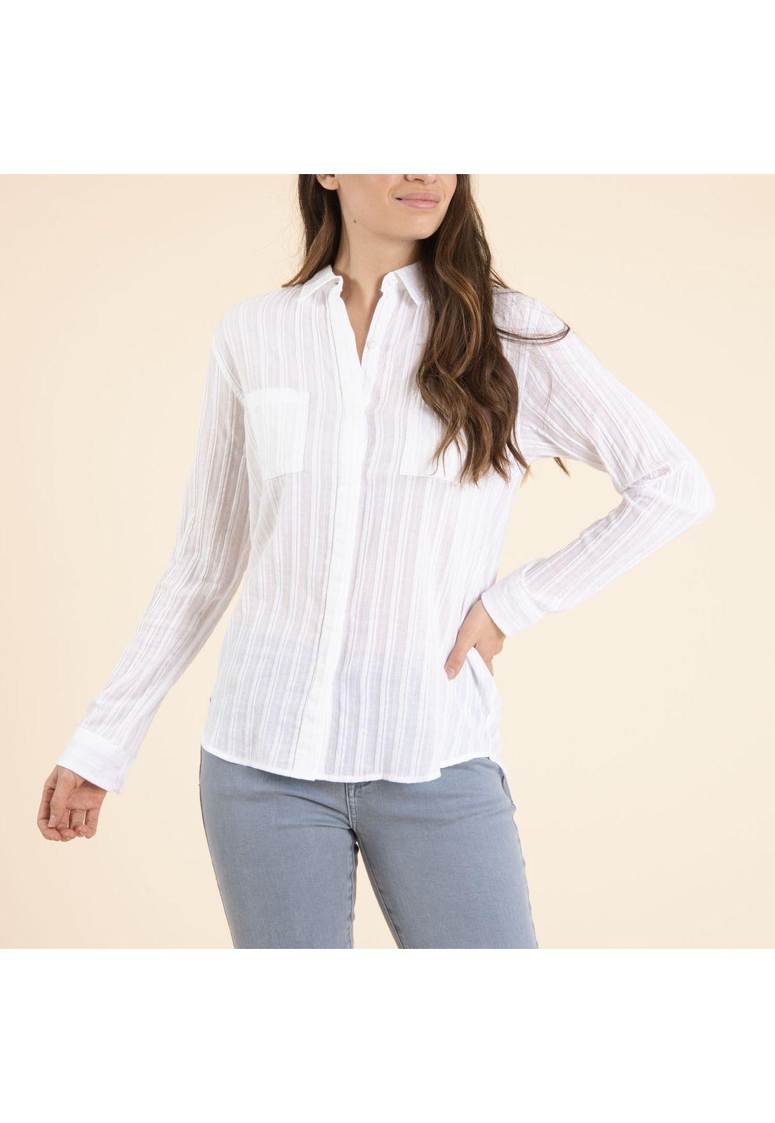 Blusa Algodón Orgánico Mujer Dalia Blanco-1