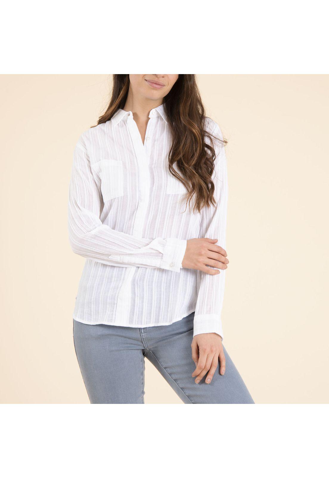 Blusa Algodón Orgánico Mujer Dalia Blanco-2