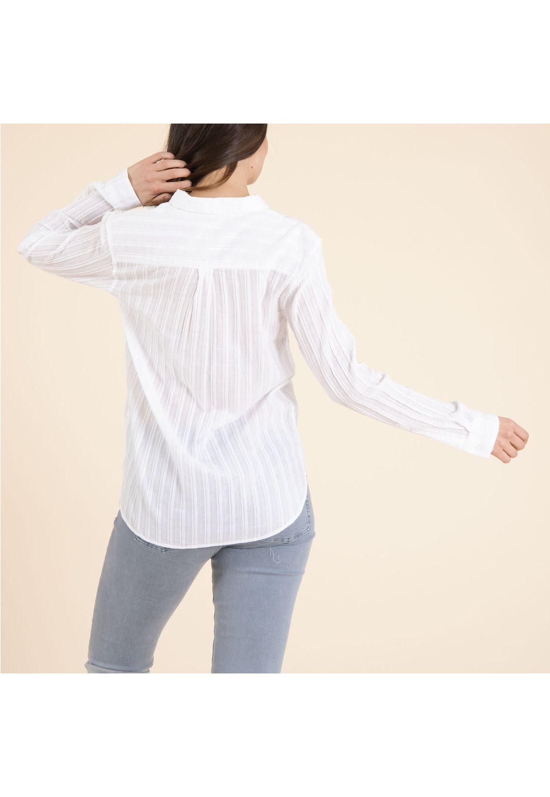 Blusa Algodón Orgánico Mujer Dalia Blanco-4