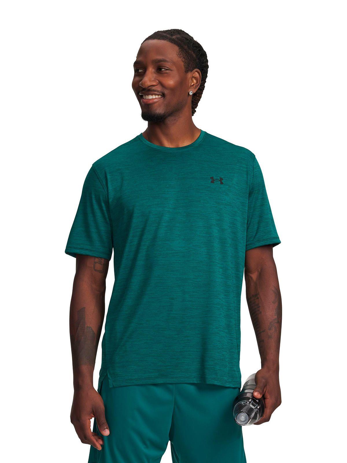 Polera M/C UA Tech Vent Verde Hombre-0